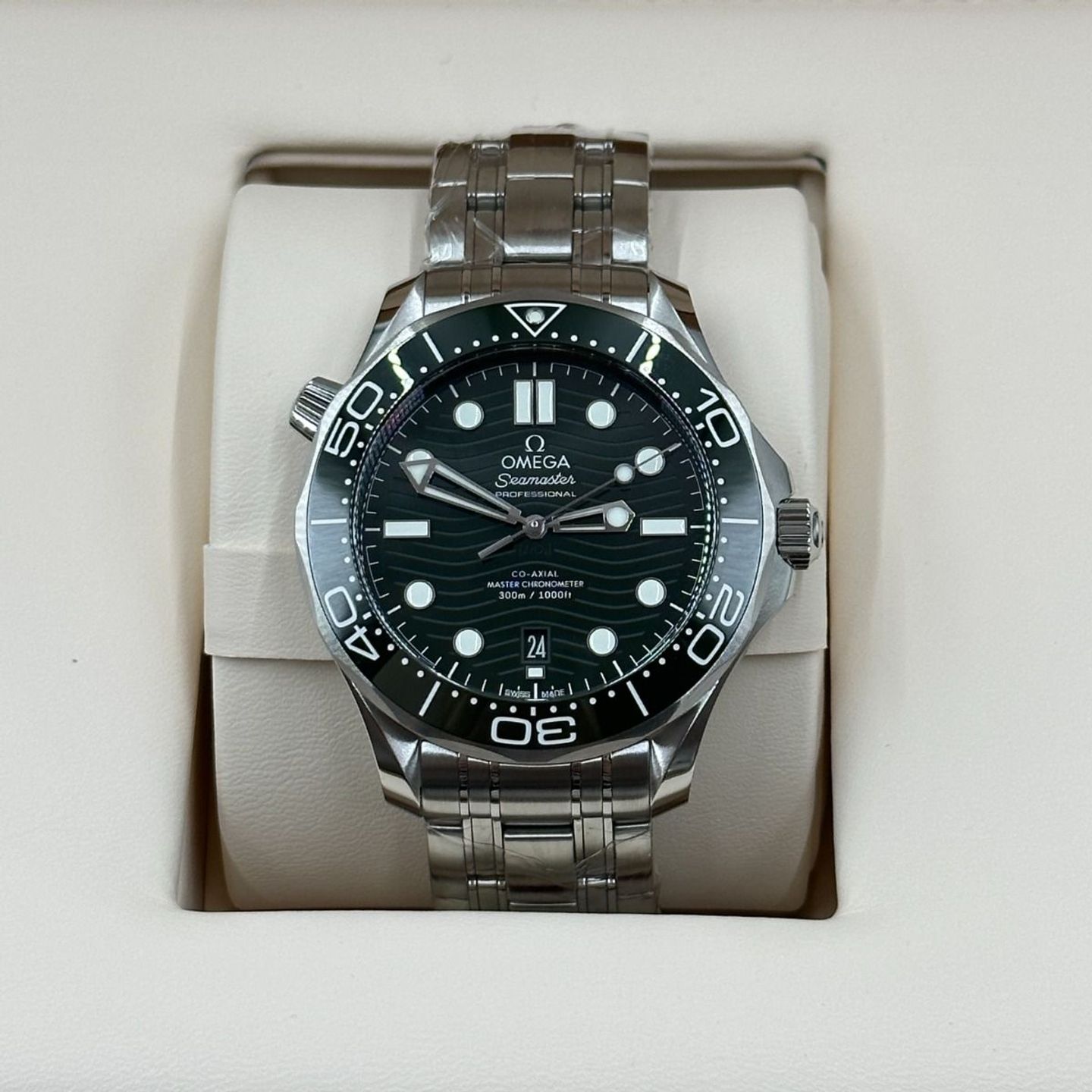 Omega Seamaster Diver 300 M 210.30.42.20.10.001 (2023) - Groen wijzerplaat 42mm Staal (5/8)