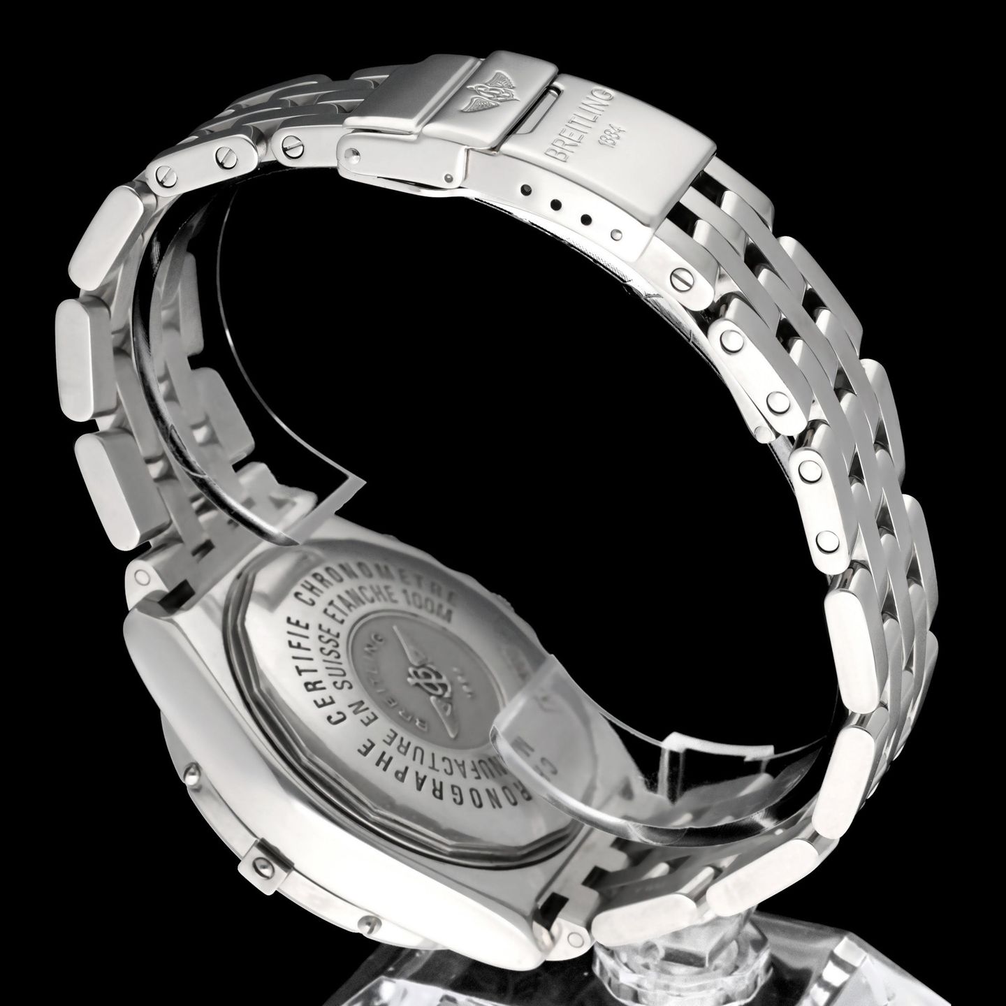 Breitling Crosswind Chronograph A13355 (2002) - Zwart wijzerplaat 43mm Staal (8/8)