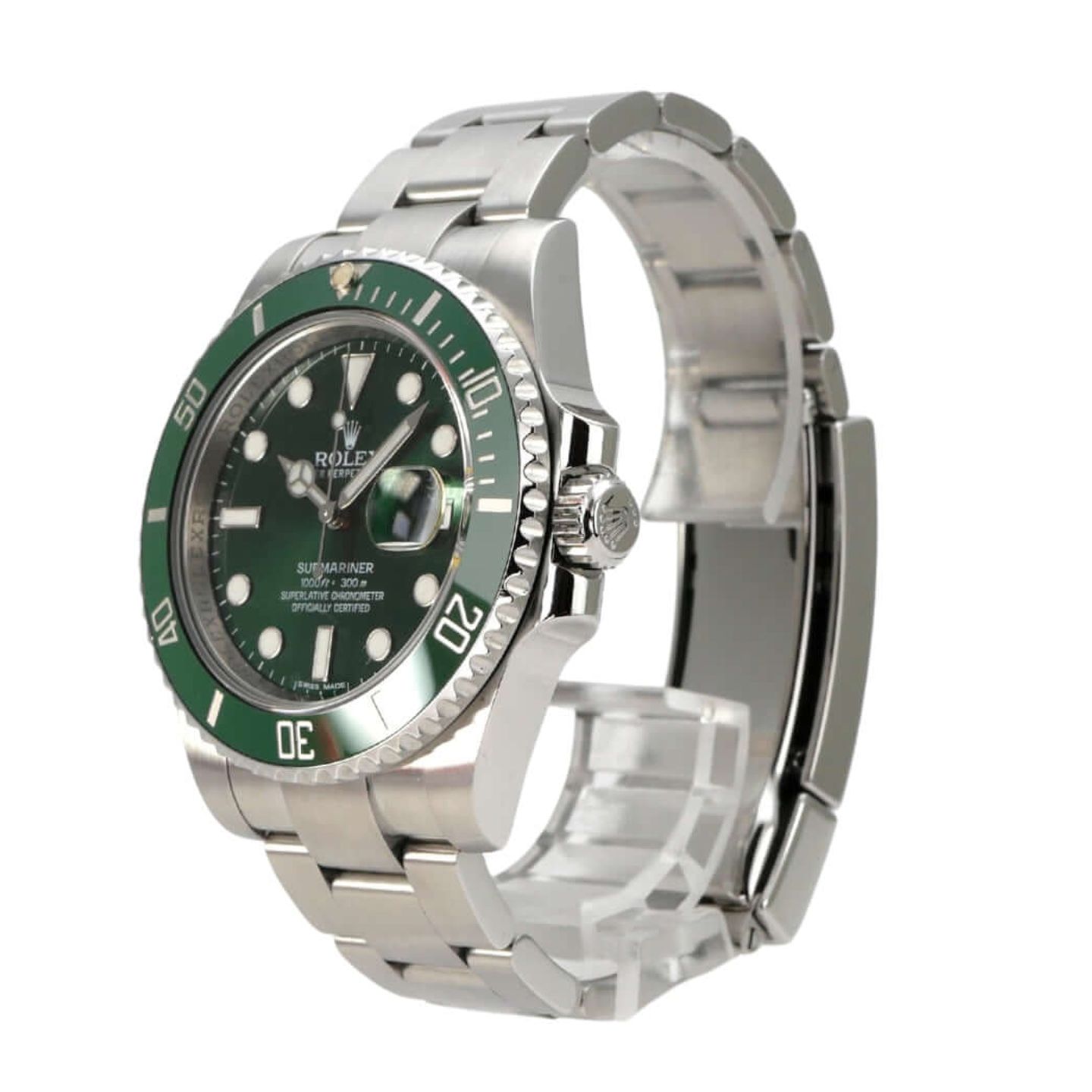 Rolex Submariner Date 116610LV (2015) - Groen wijzerplaat 40mm Staal (3/8)
