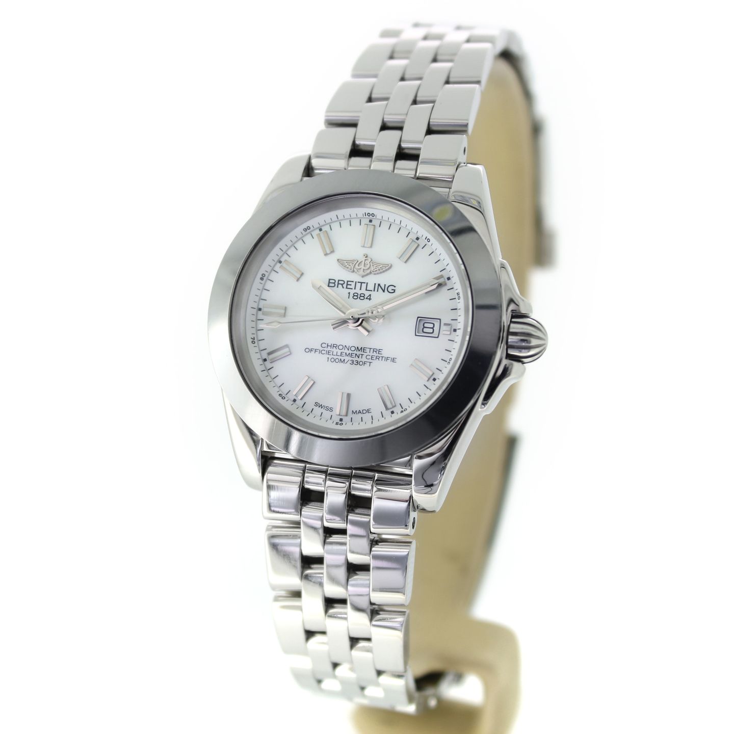 Breitling Galactic 32 W71330121A1A1 (Onbekend (willekeurig serienummer)) - Parelmoer wijzerplaat 32mm Staal (6/16)