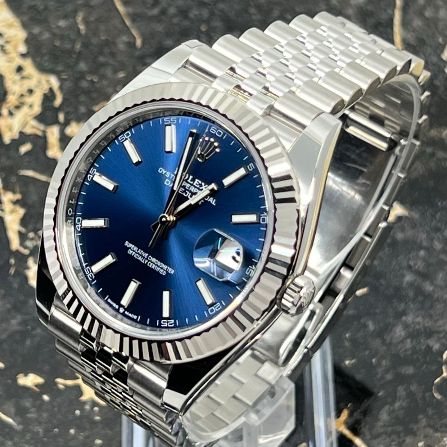 Rolex Datejust 41 126334 (2025) - Blauw wijzerplaat 41mm Staal (5/8)