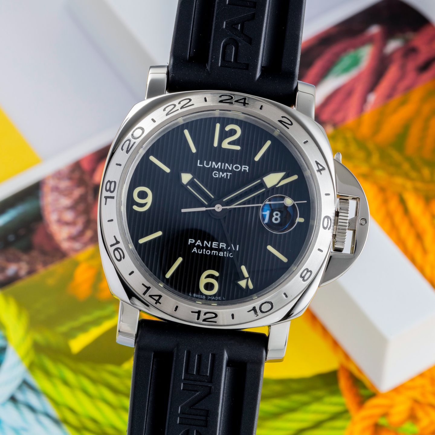 Panerai Special Editions PAM00029 (2010) - Zwart wijzerplaat 44mm Staal (3/8)