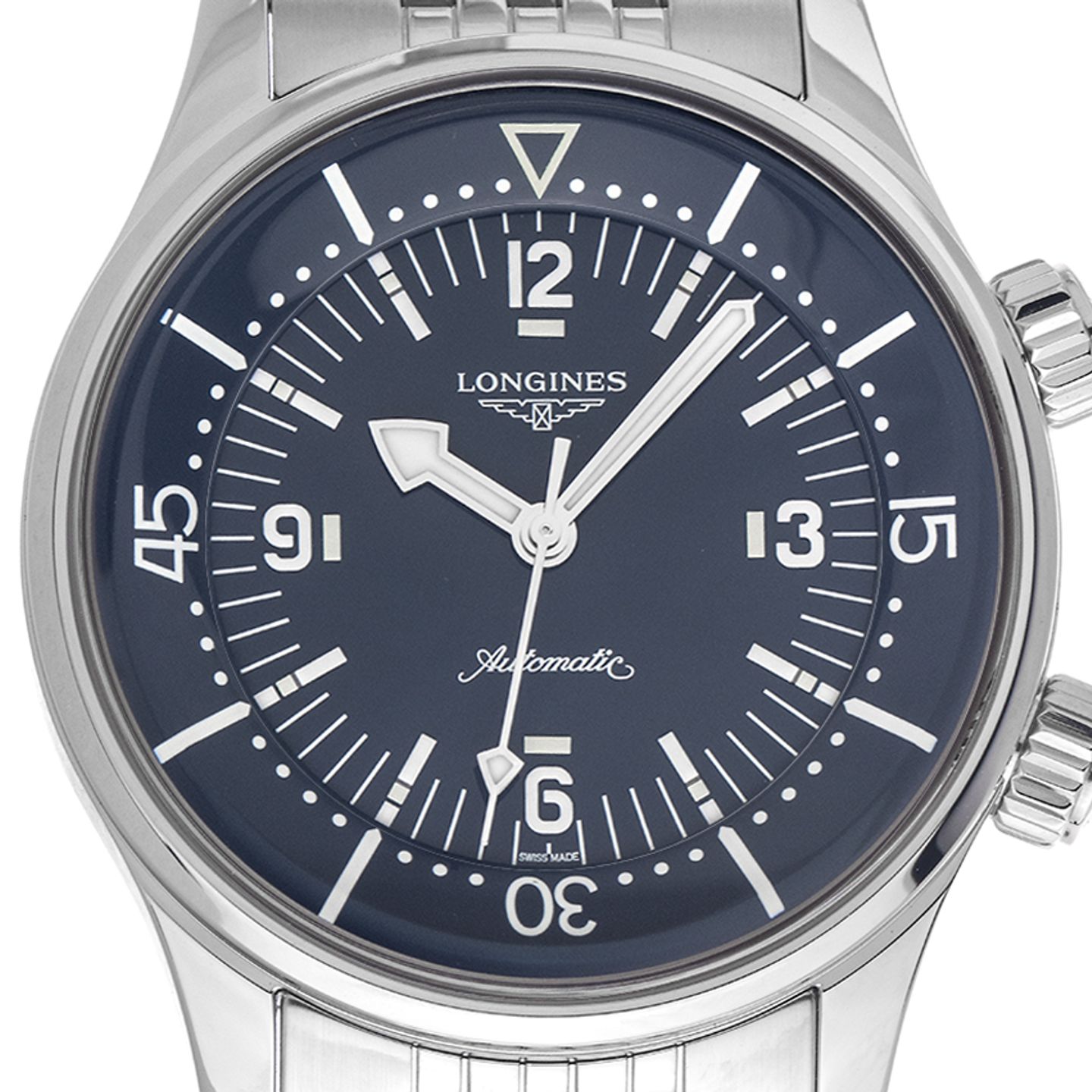 Longines Legend Diver L3.764.4.90.6 (2024) - Blauw wijzerplaat 39mm Staal (1/7)