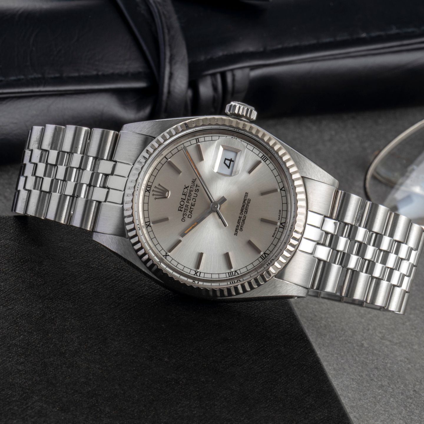 Rolex Datejust 36 16014 (1984) - Zilver wijzerplaat 36mm Staal (2/8)