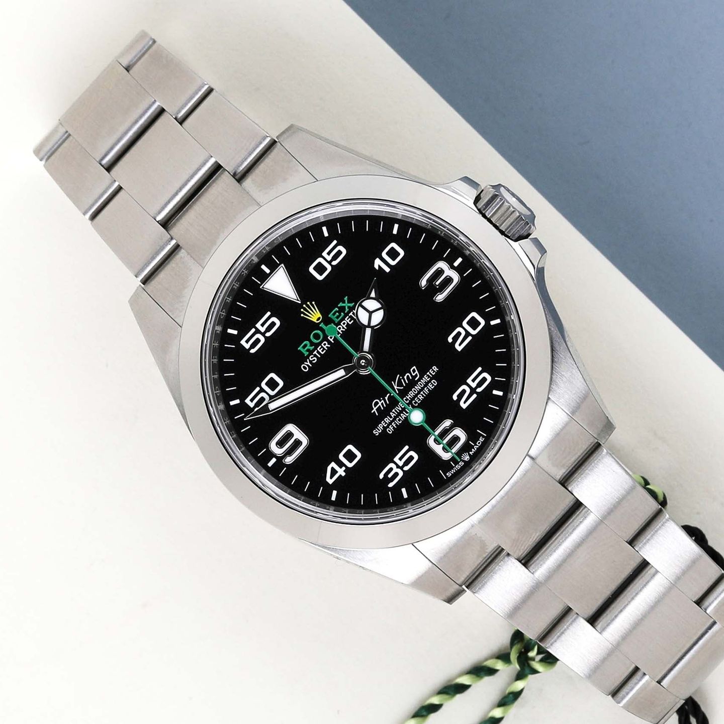 Rolex Air-King 126900 (2024) - Zwart wijzerplaat 40mm Staal (1/8)