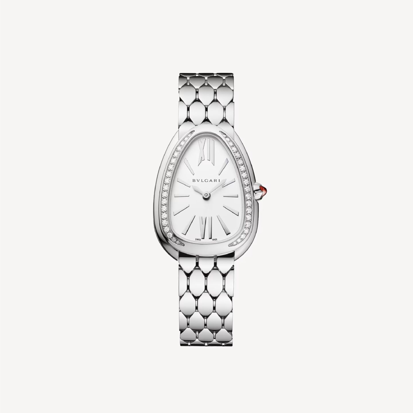 Bulgari Serpenti 103361 (2023) - White dial 33 mm Steel case (1/8)