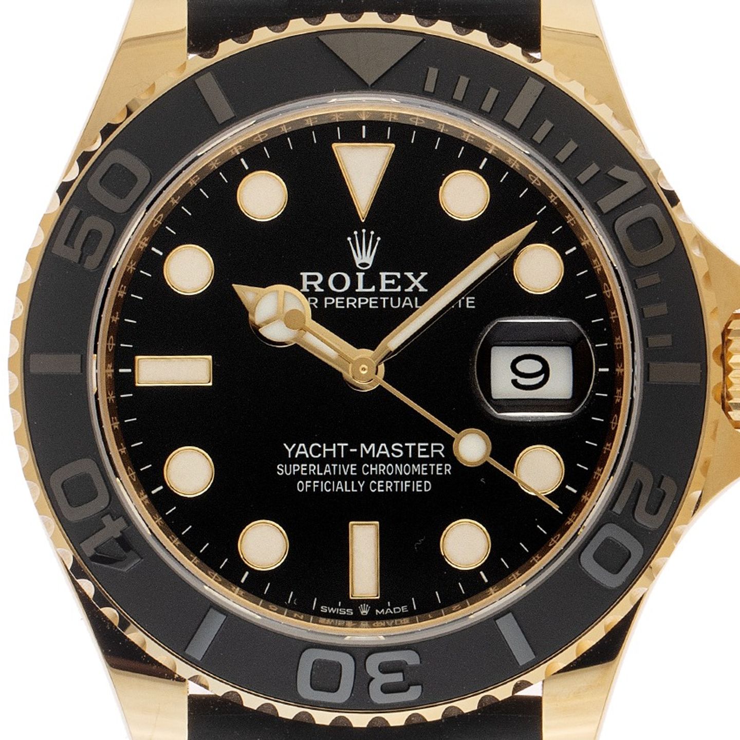 Rolex Yacht-Master 42 226658 (2025) - Zwart wijzerplaat 42mm Geelgoud (1/7)