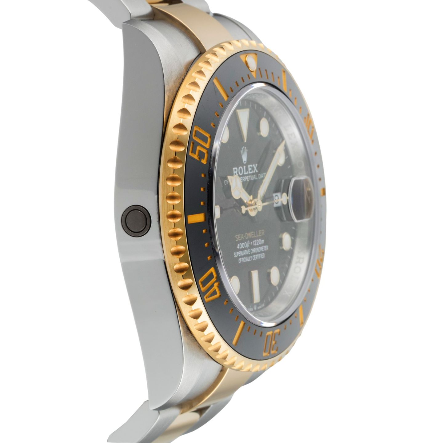 Rolex Sea-Dweller 126603 (Unknown (random serial)) - Black dial 43 mm Gold/Steel case (7/8)