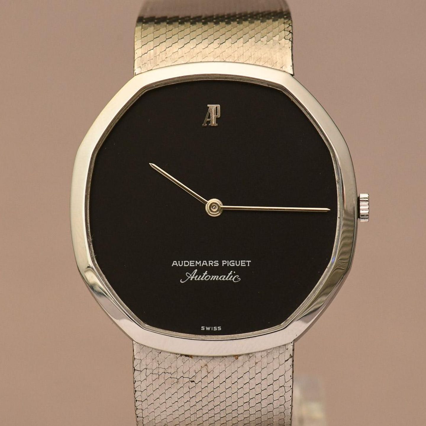 Audemars Piguet Vintage 4010 (1970) - Zwart wijzerplaat Onbekend Staal (2/16)