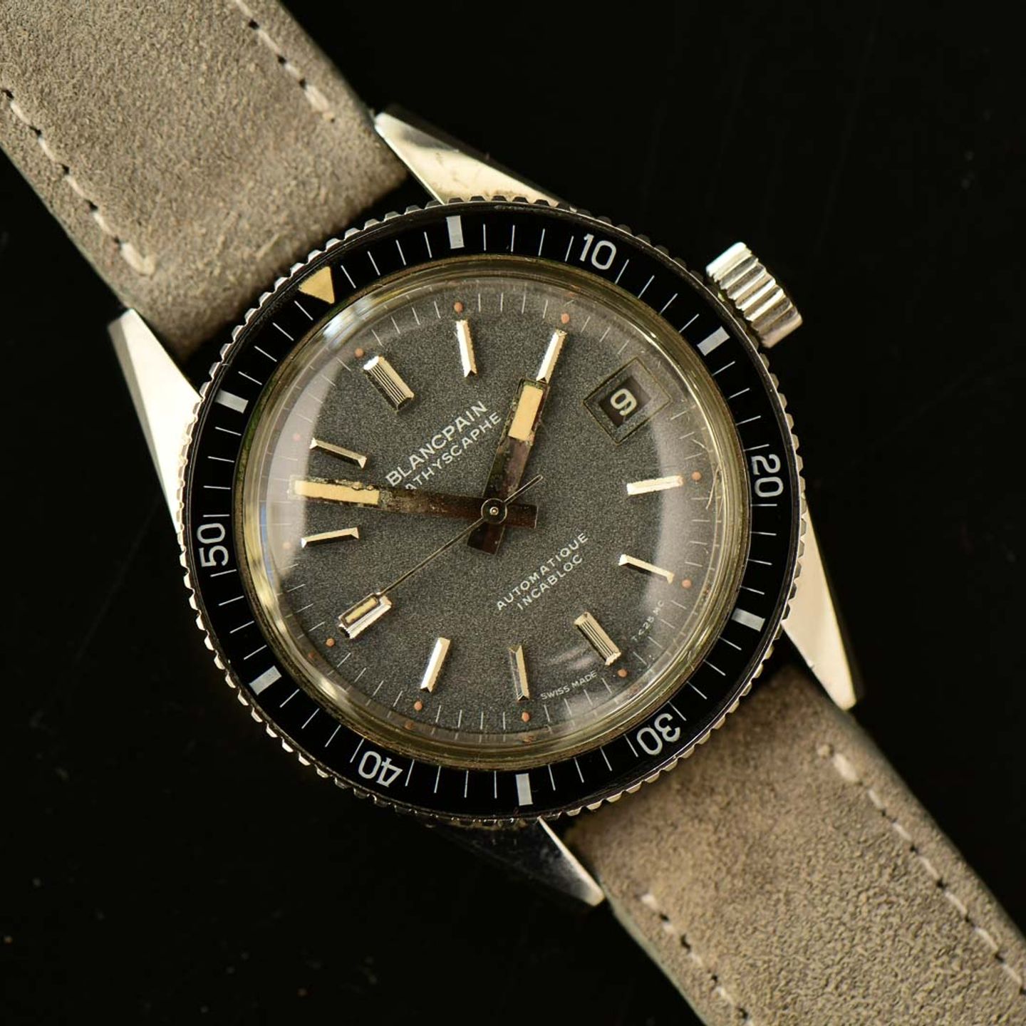 Blancpain Vintage Unknown (1960) - Grey dial 37 mm Unknown case (2/8)