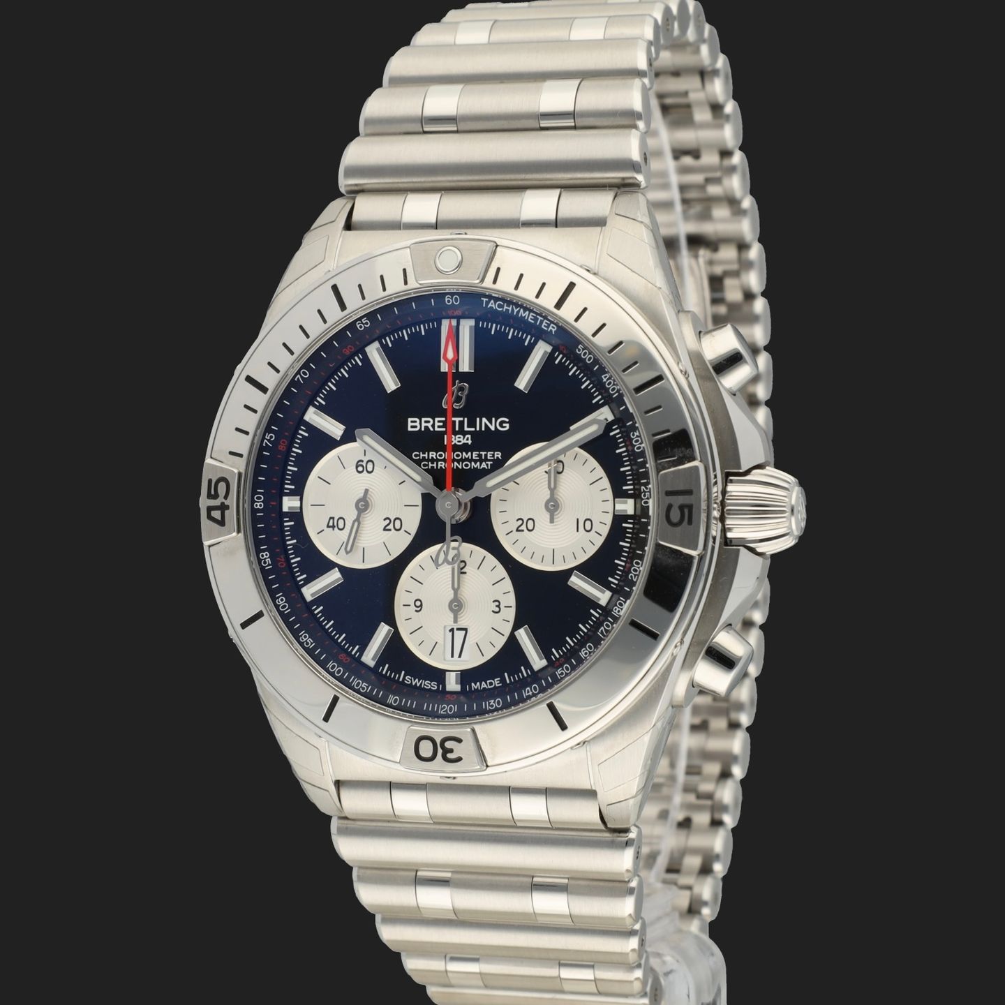 Breitling Chronomat 42 AB0134101B1A1 (2024) - Zwart wijzerplaat 42mm Staal (1/8)