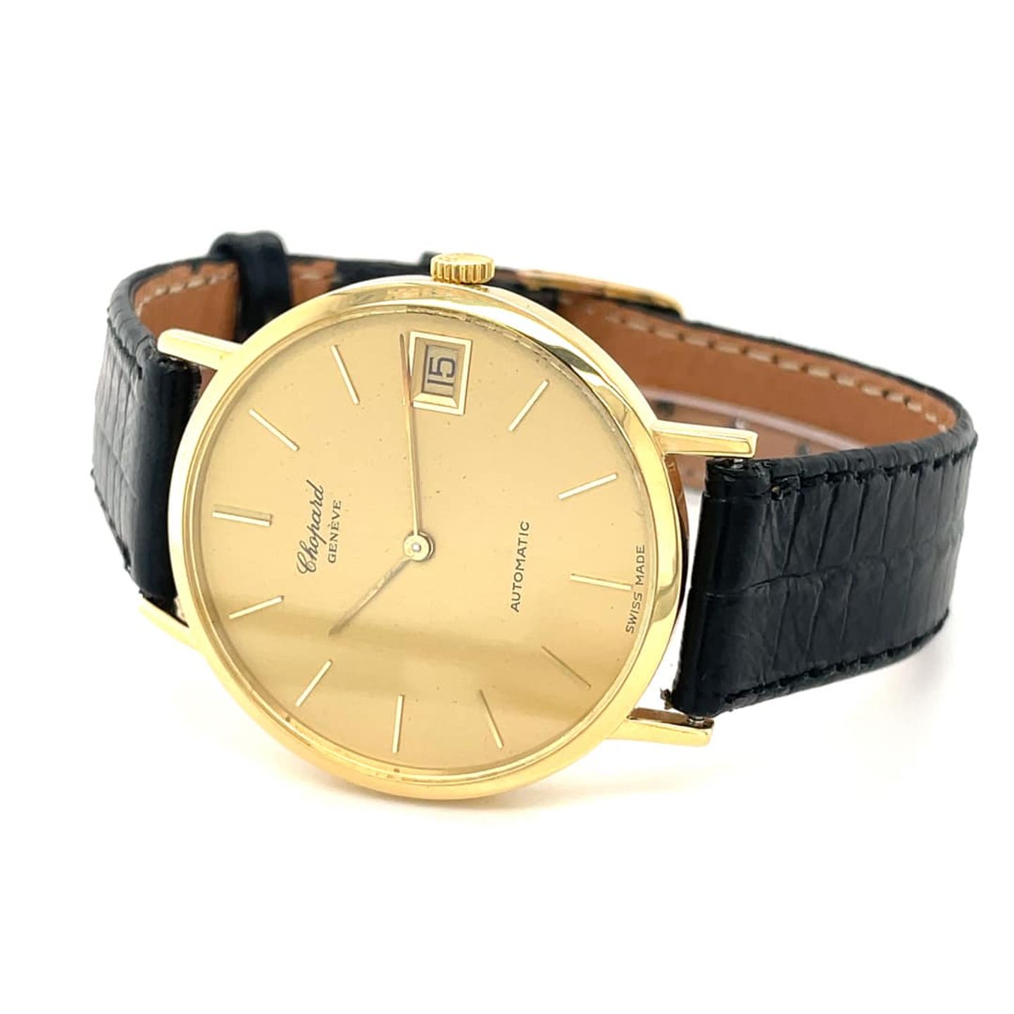 Chopard Vintage 1039 (1960) - Champagne wijzerplaat 33mm Geelgoud (6/8)