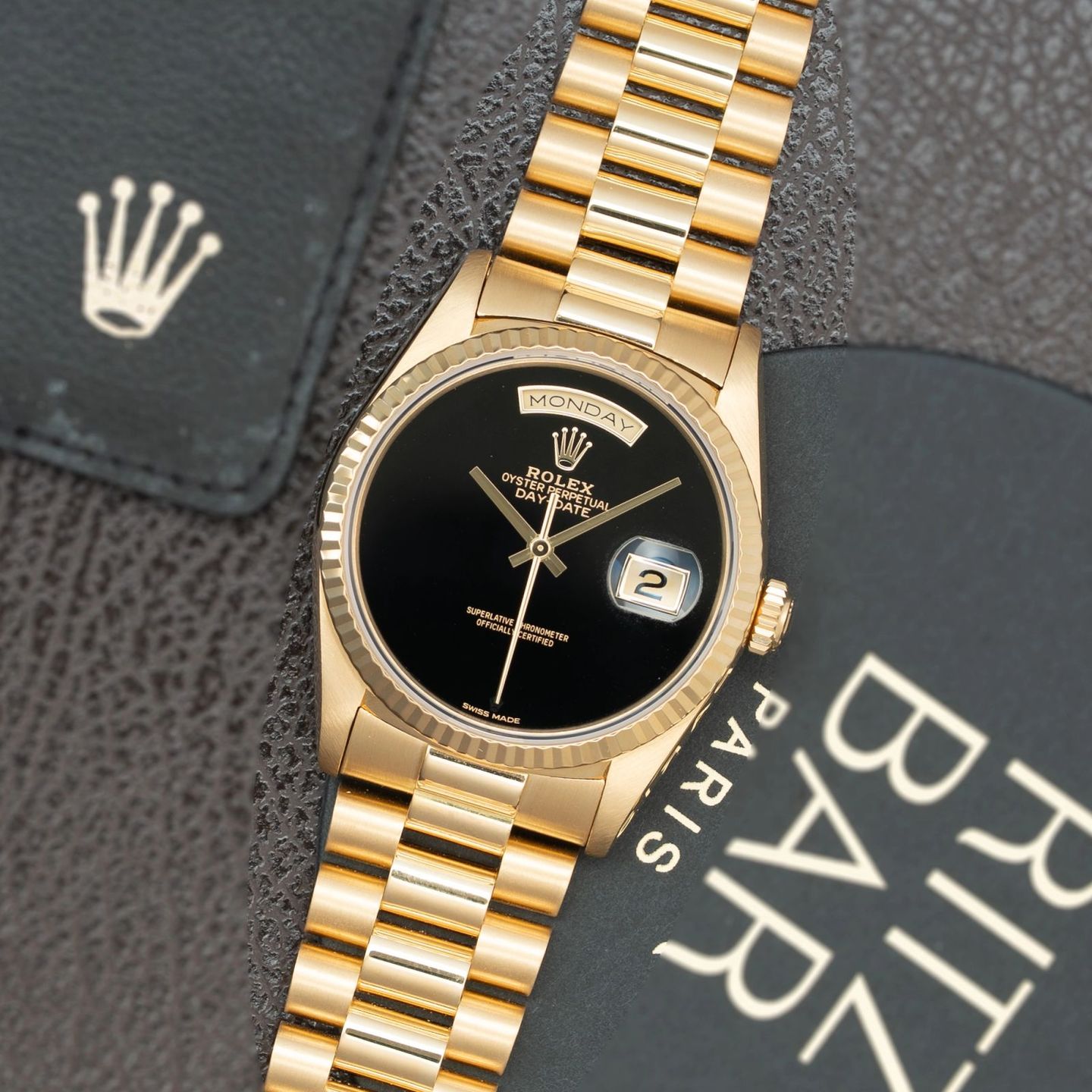 Rolex Day-Date 36 18238 (1991) - 36mm Geelgoud (1/8)