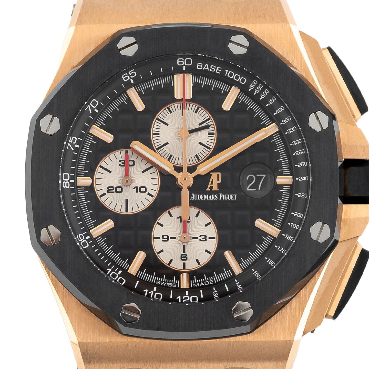 Audemars Piguet Royal Oak Offshore 26401RO.OO.A002CA.01 (2014) - Black dial 44 mm Rose Gold case (2/5)