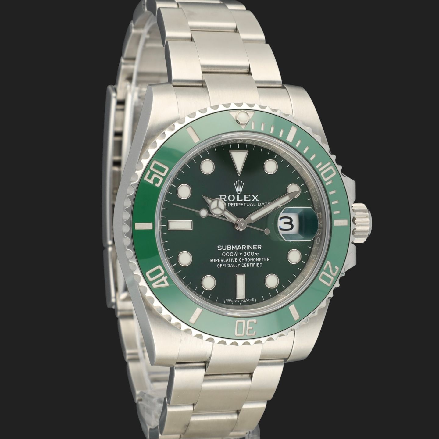 Rolex Submariner Date 116610LV (2020) - Groen wijzerplaat 40mm Staal (4/8)