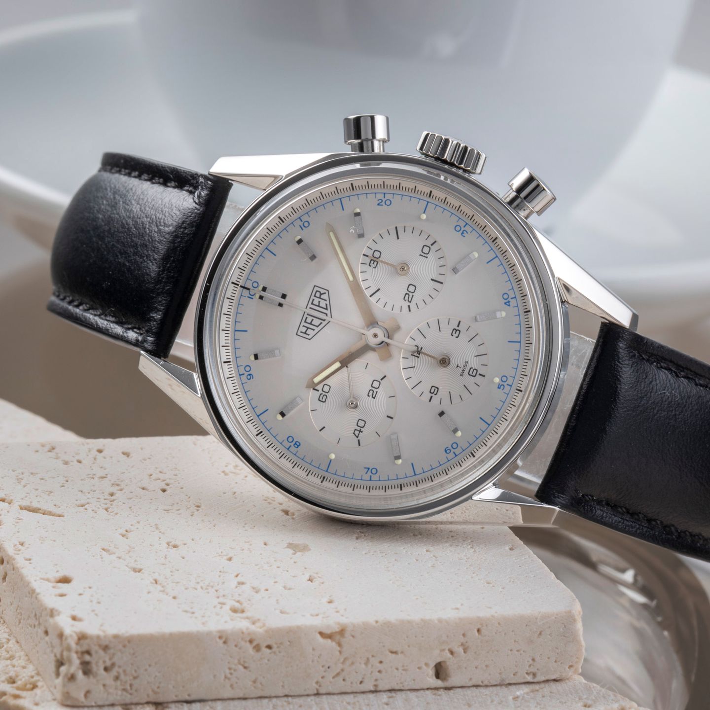 TAG Heuer Carrera Calibre HEUER 01 CAR201AA.BA0714 (Unknown (random serial)) - White dial 43 mm Steel case (2/8)