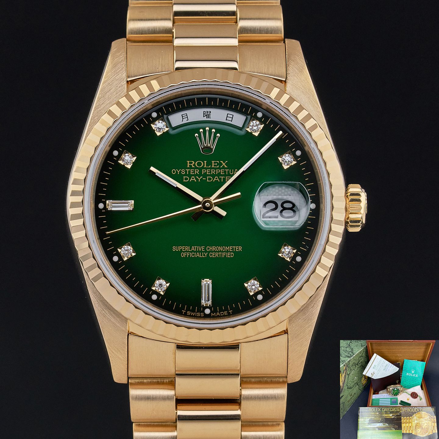 Rolex Day-Date 36 18238 (1990) - 36mm Geelgoud (1/7)