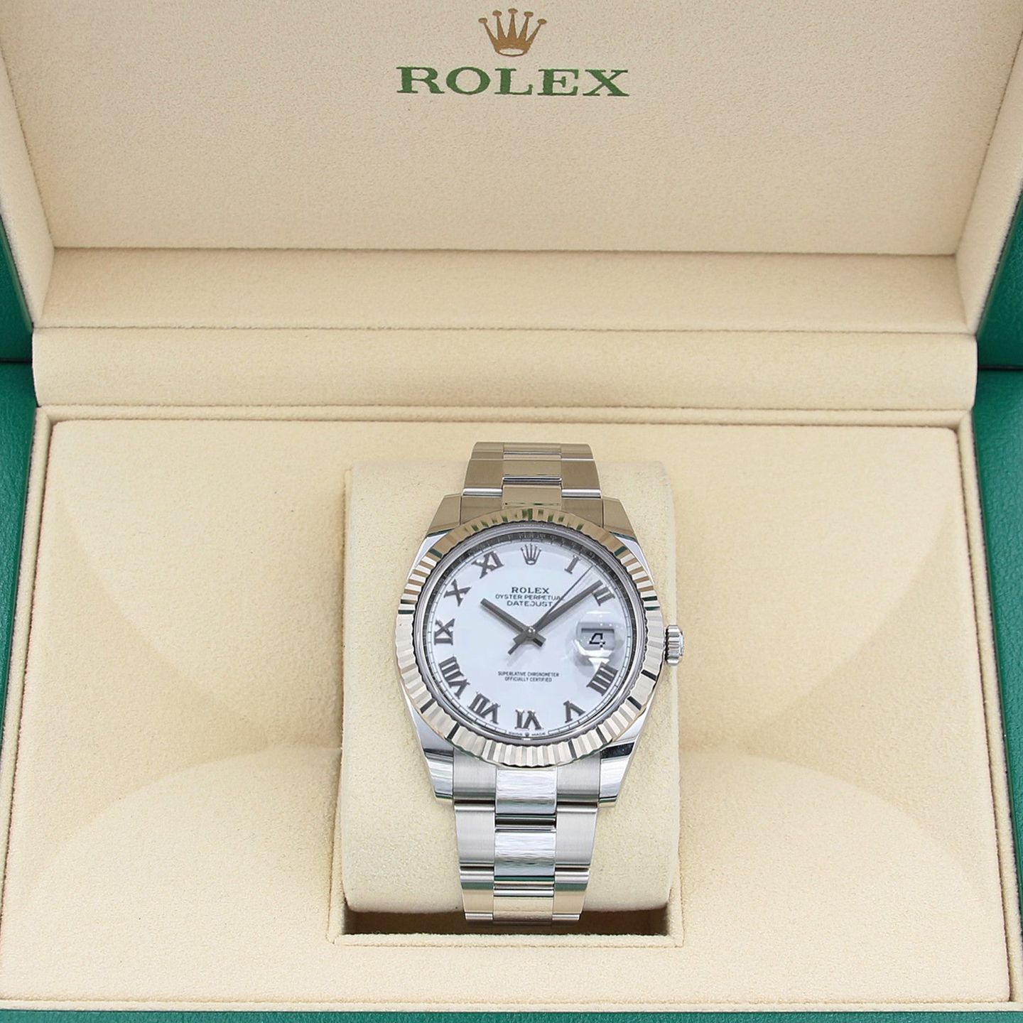 Rolex Datejust 41 126334 (Unknown (random serial)) - White dial 41 mm Steel case (1/5)