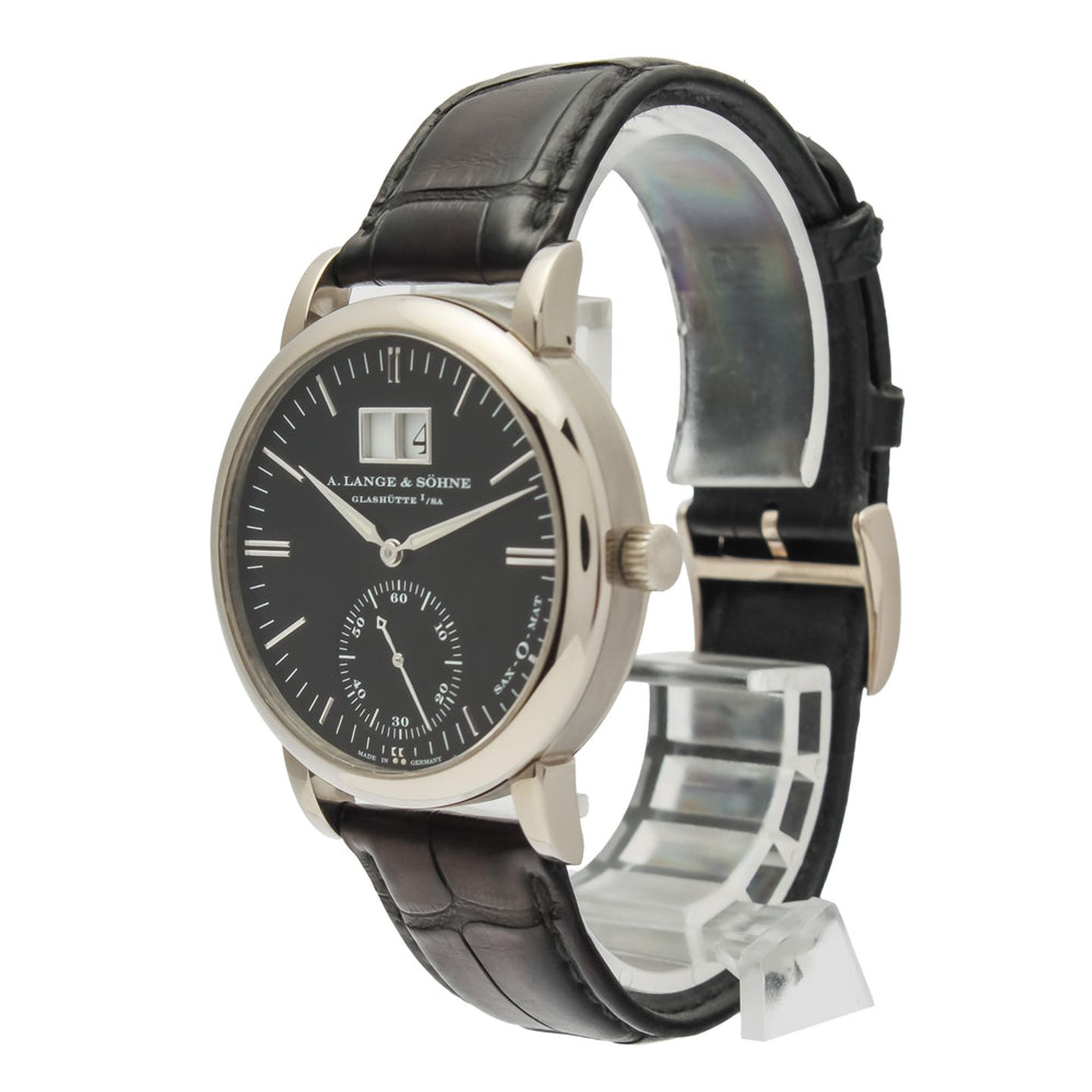 A. Lange & Söhne Langematik 308.027 (Unknown (random serial)) - Black dial 37 mm White Gold case (8/14)