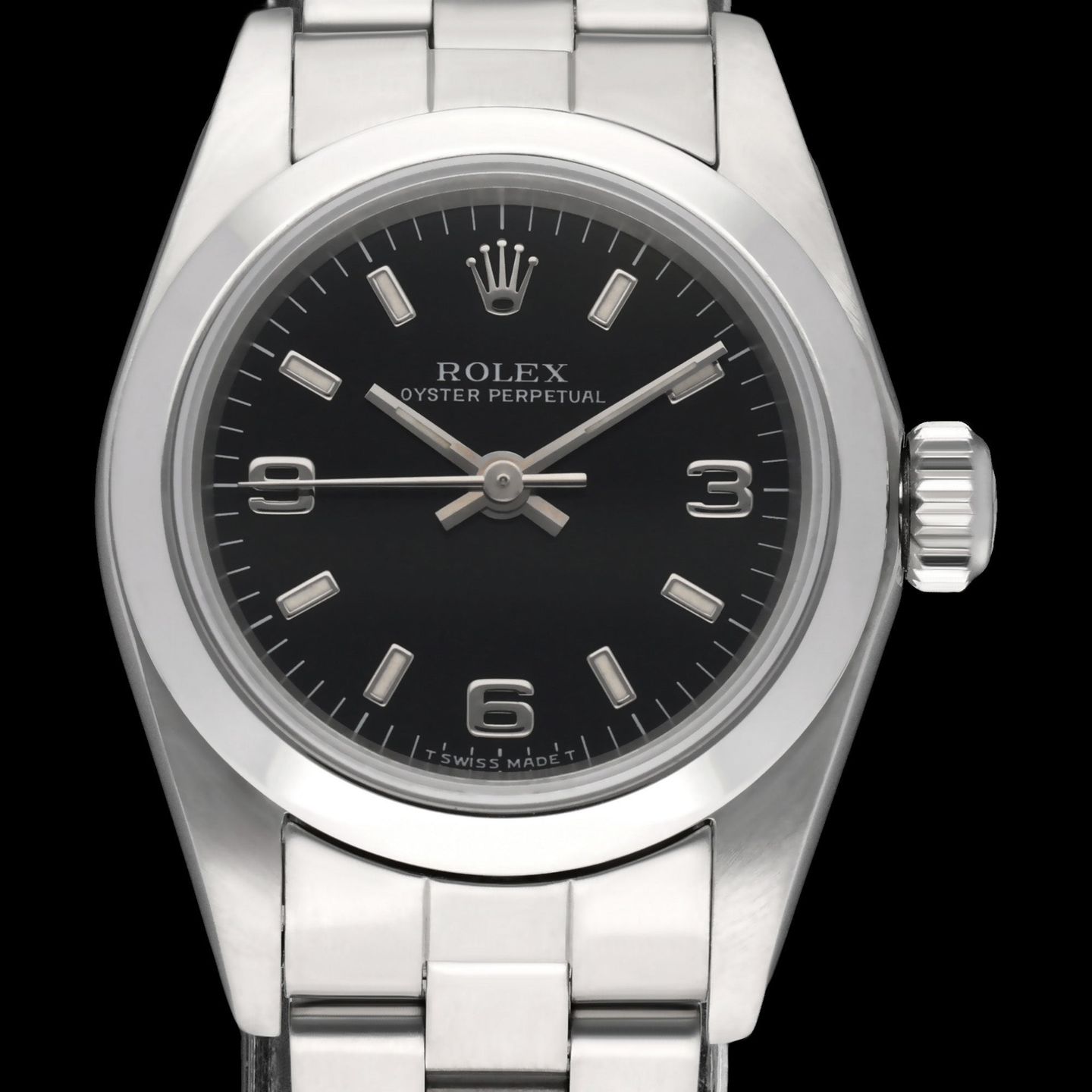 Rolex Oyster Perpetual 67180 (1997) - 26mm Staal (1/7)
