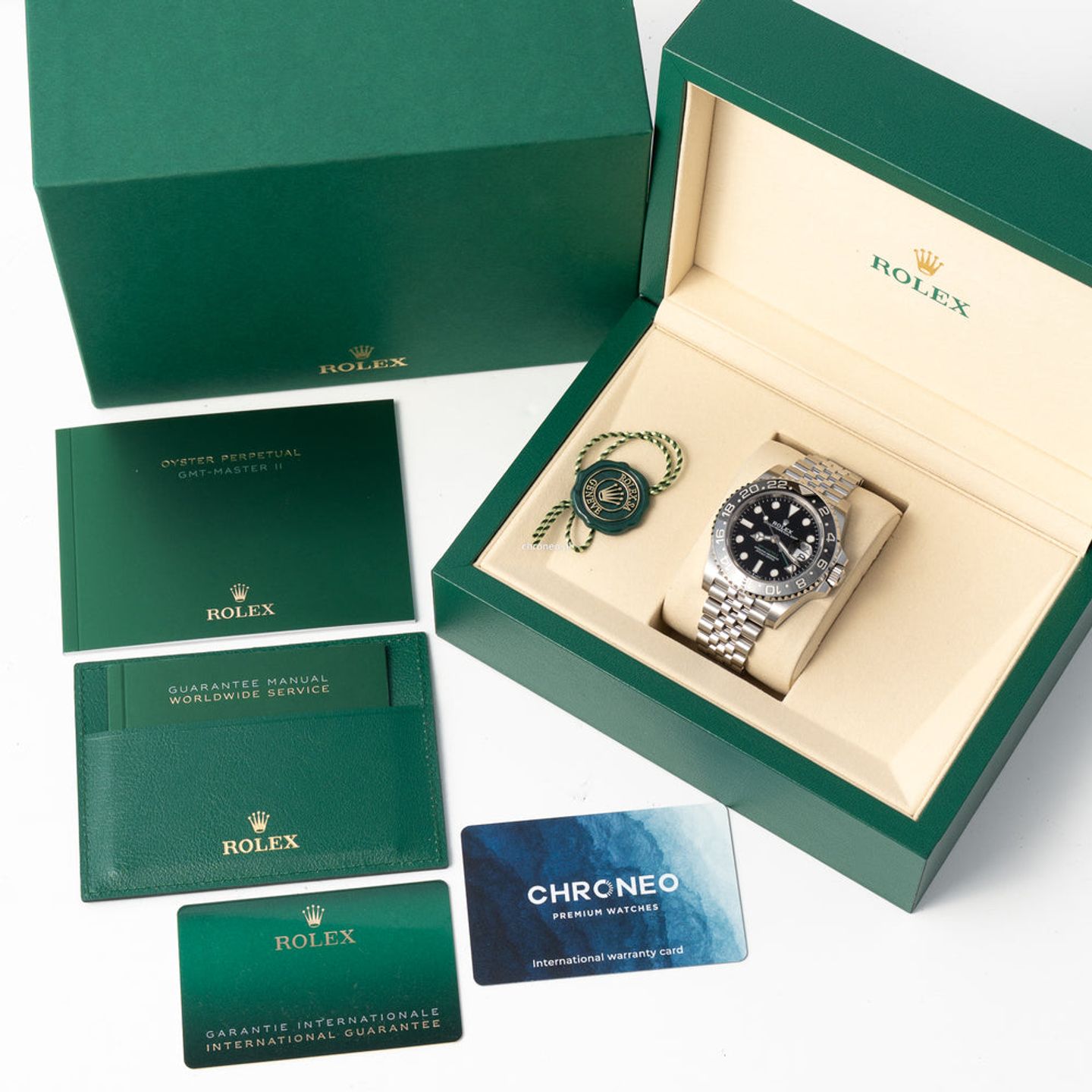 Rolex GMT-Master II 126710GRNR (2026) - Zwart wijzerplaat 40mm Staal (8/8)