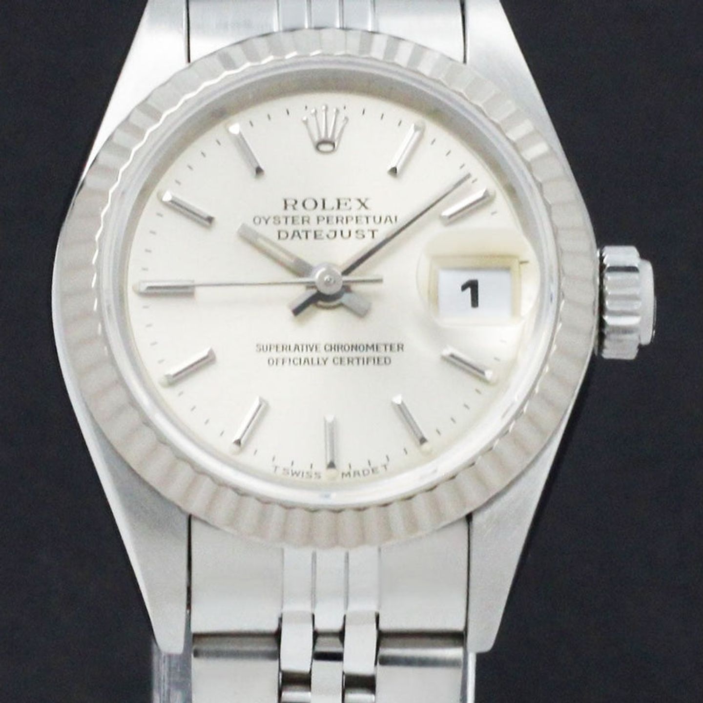 Rolex Lady-Datejust 69174 (1996) - Silver dial 26 mm Steel case (1/7)
