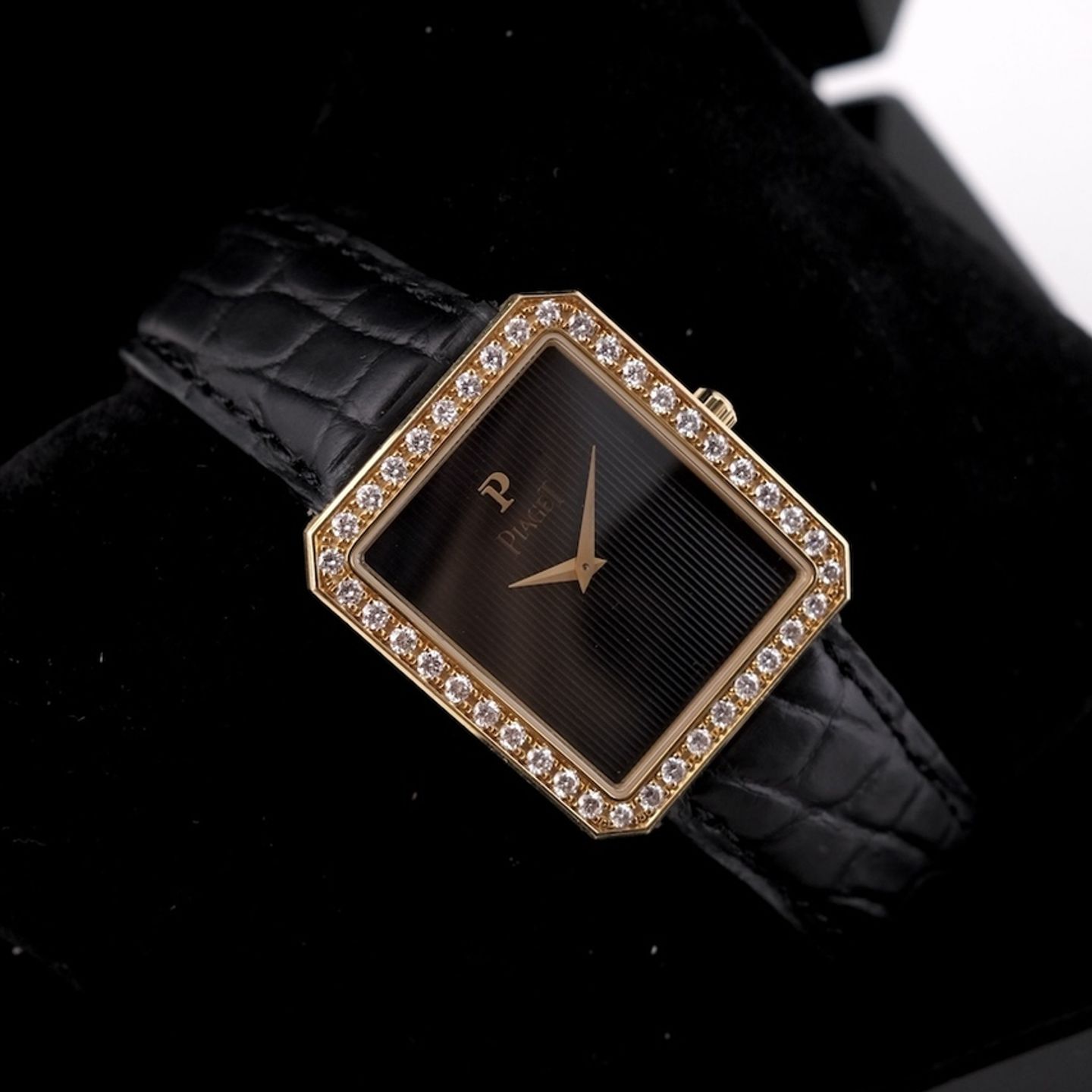 Piaget Protocole 90155 (Onbekend (willekeurig serienummer)) - Zwart wijzerplaat 26mm Geelgoud (4/8)