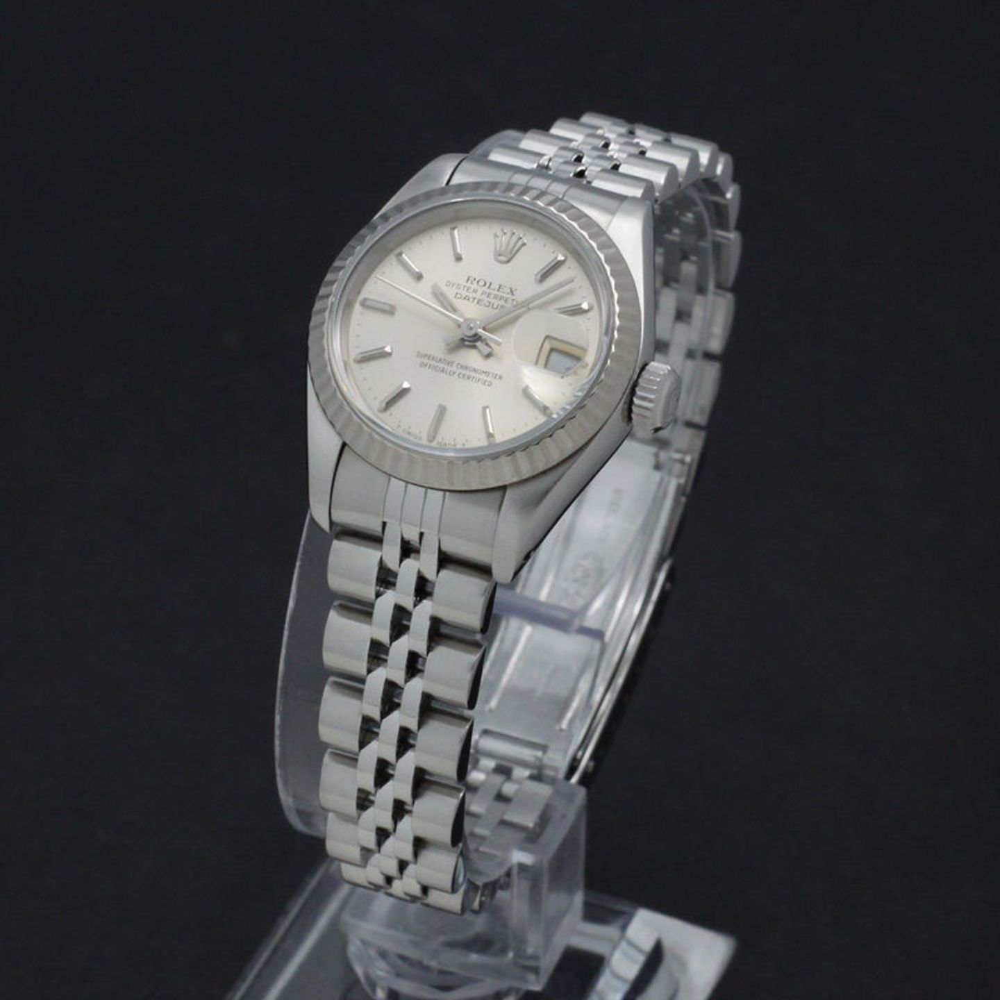 Rolex Lady-Datejust 69174 (1993) - Zilver wijzerplaat 26mm Staal (2/7)