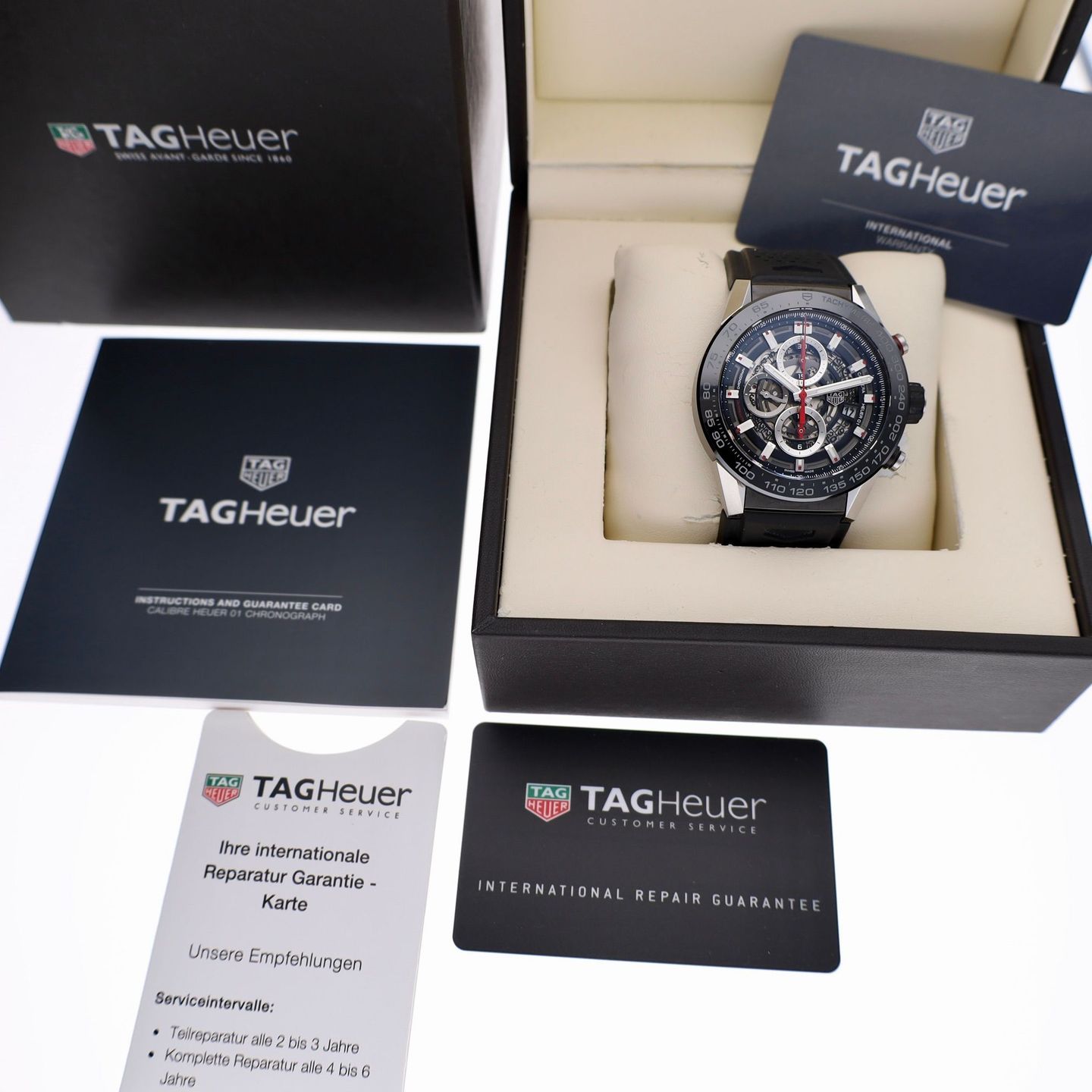 TAG Heuer Carrera Calibre HEUER 01 CAR2A1Z.FT6044 (2019) - Transparent dial 45 mm Steel case (2/8)