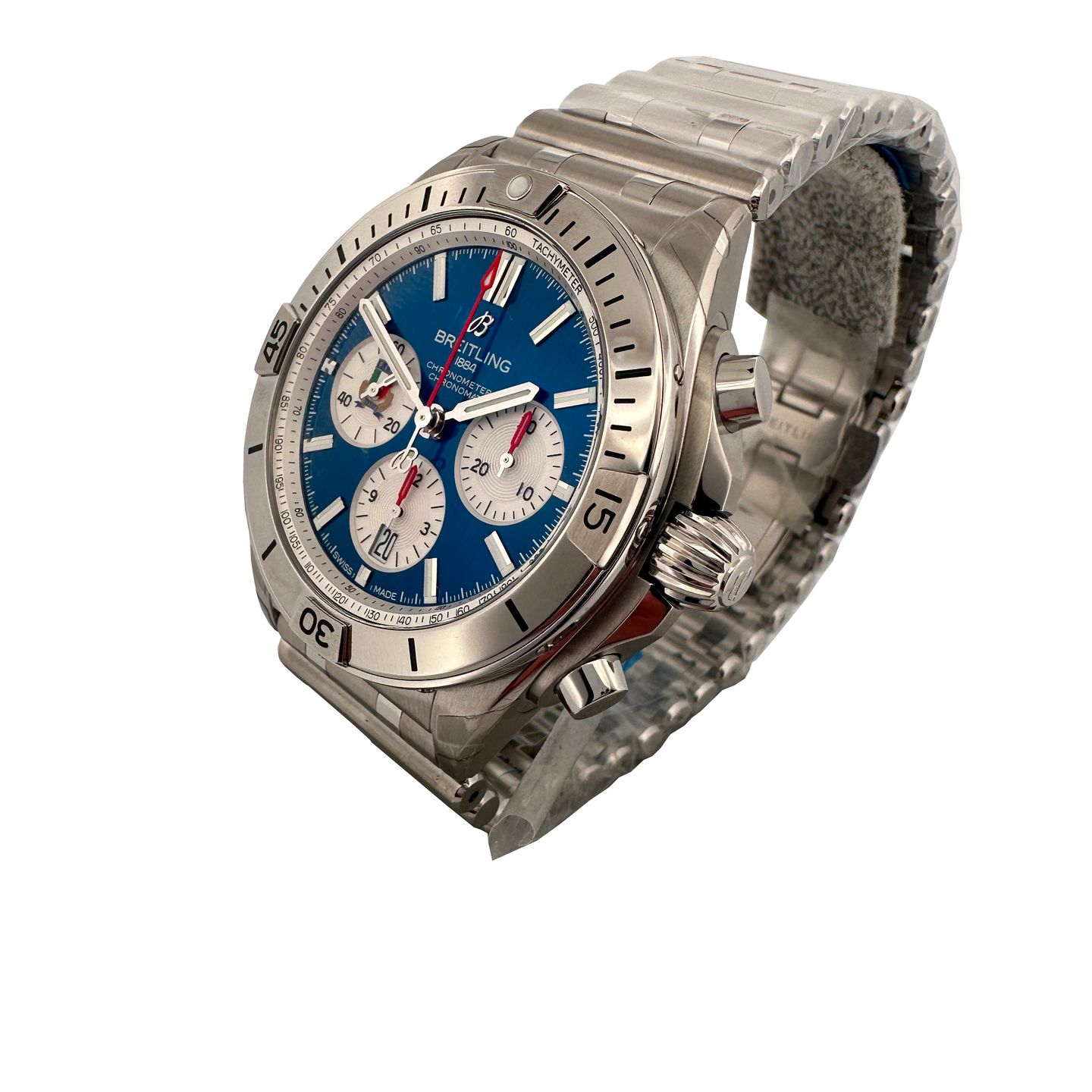 Breitling Chronomat 42 AB0134A41C1A1 (2024) - Blauw wijzerplaat 42mm Staal (3/7)