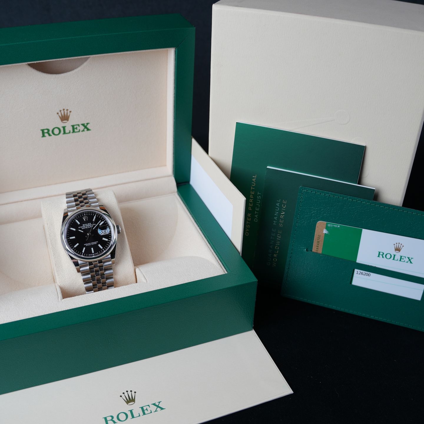 Rolex Datejust 36 126200 (2020) - Black dial 36 mm Steel case (8/8)