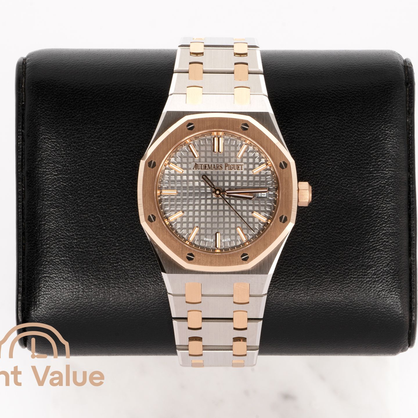 Audemars Piguet Royal Oak Selfwinding 77450SR.OO.1361SR.03 (2026) - Grey dial 34 mm Gold/Steel case (1/6)