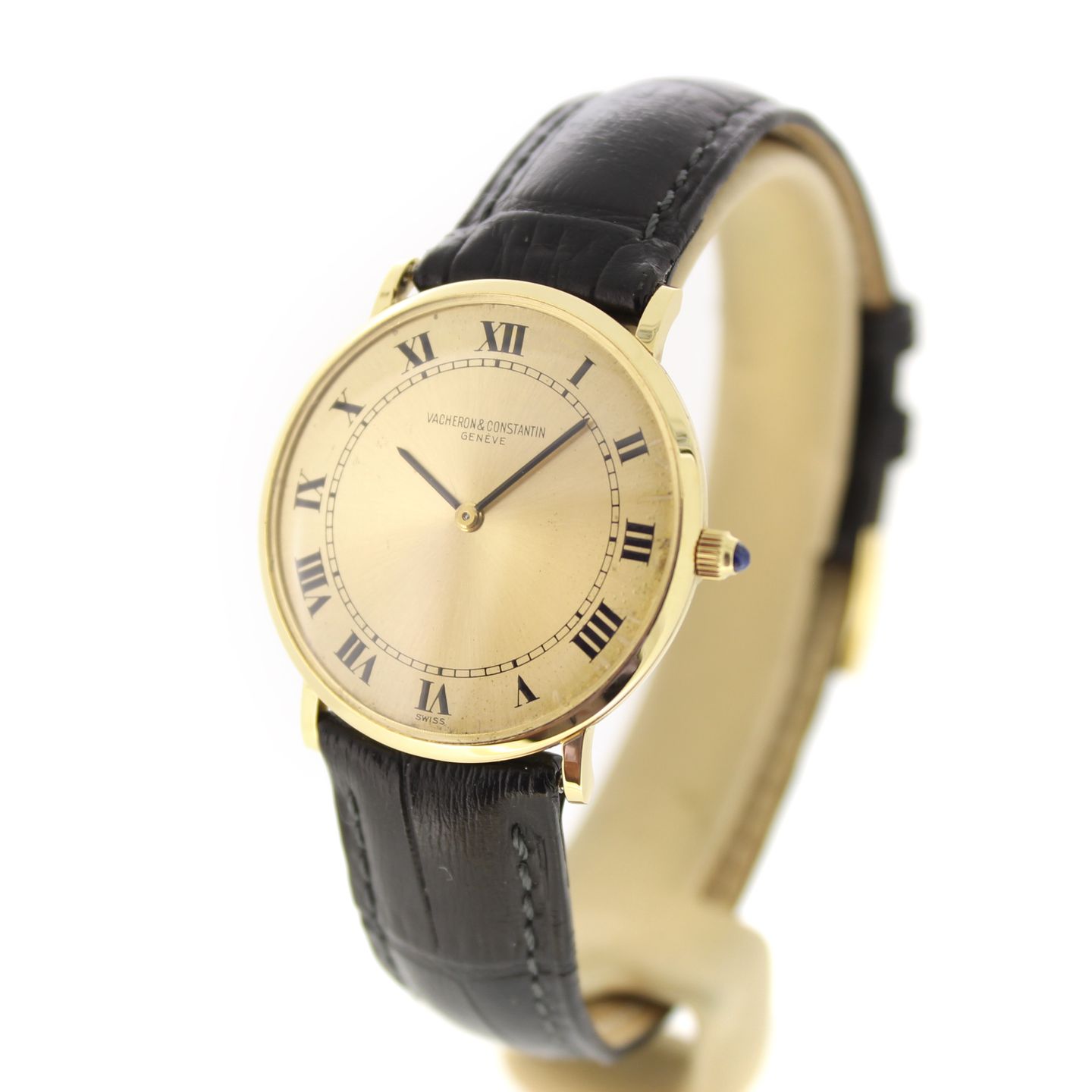 Vacheron Constantin Vintage 6714 (Unknown (random serial)) - Gold dial 30 mm Yellow Gold case (4/7)