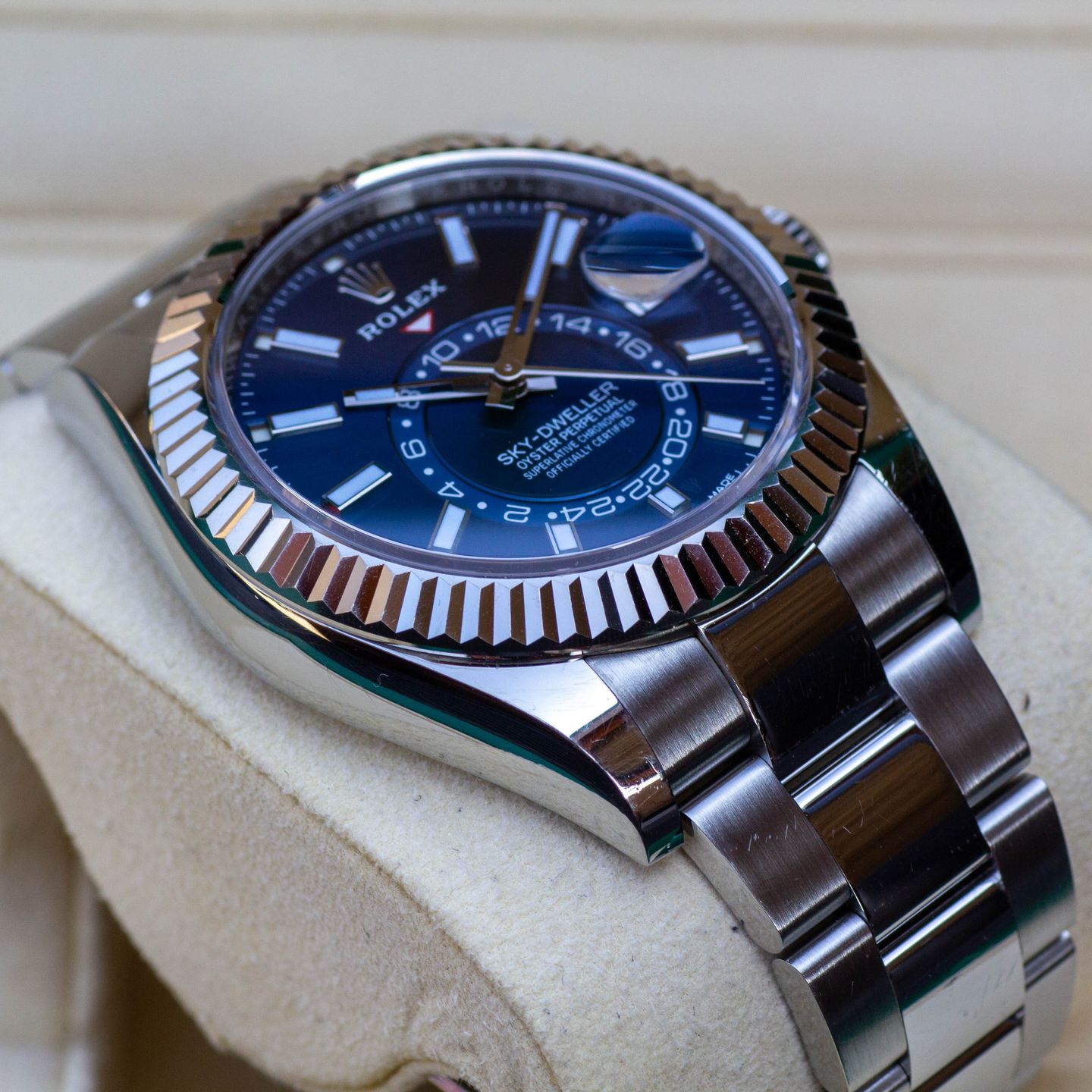 Rolex Sky-Dweller 326934 (2019) - Blauw wijzerplaat 42mm Staal (7/8)