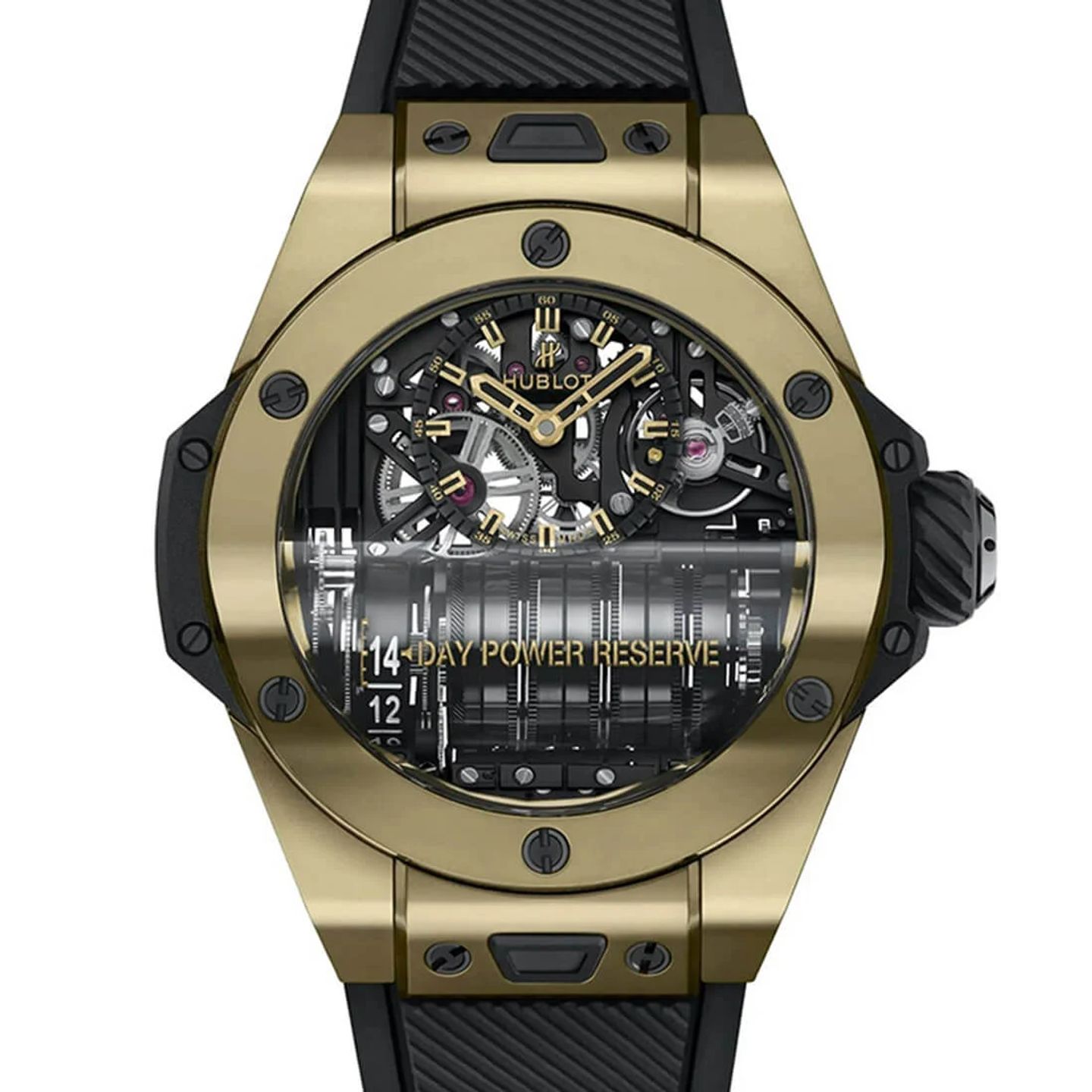 Hublot MP Collection 911.MX.0138.RX (2024) - Transparant wijzerplaat 45mm Geelgoud (1/3)