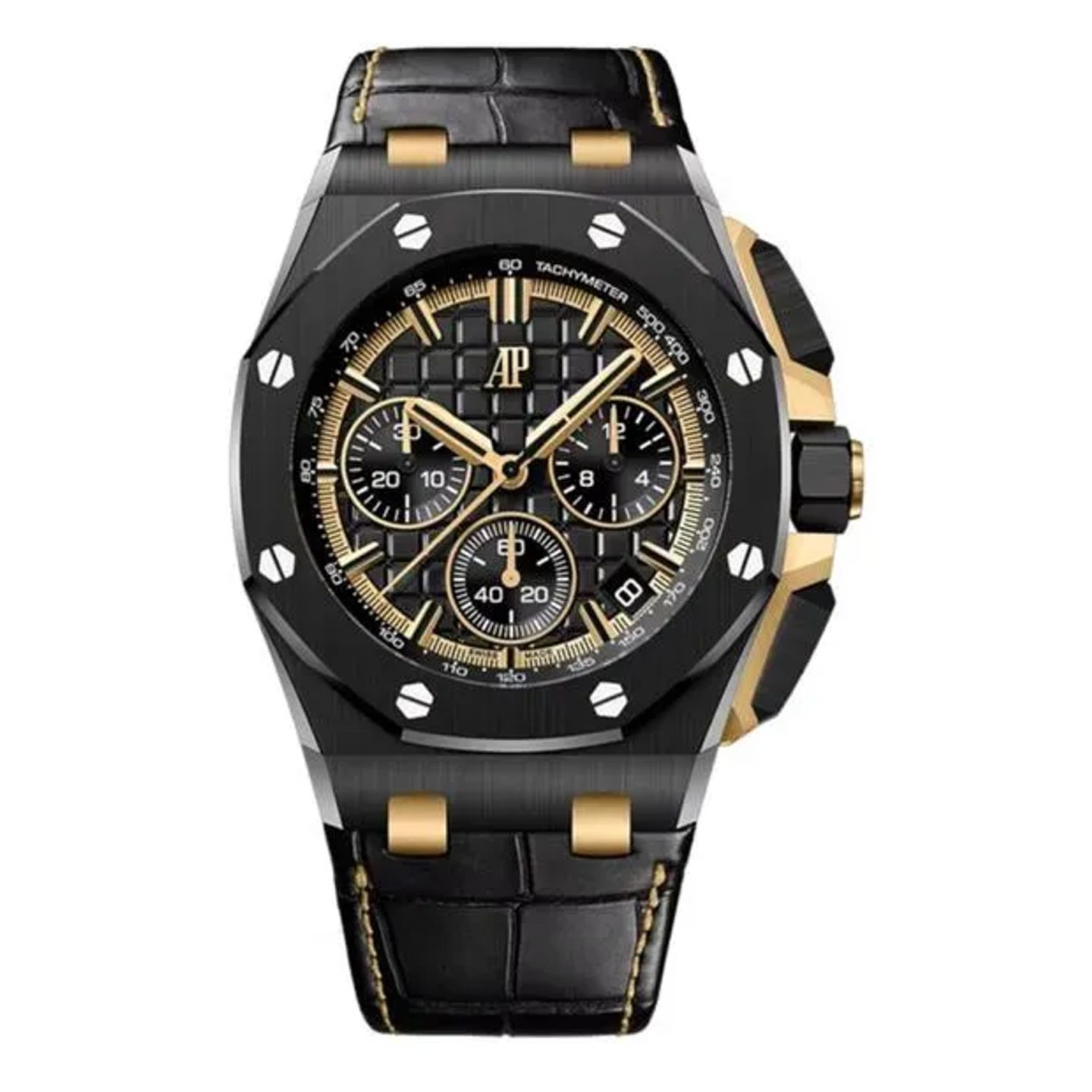 Audemars Piguet Royal Oak Offshore Chronograph 26420CE.OO.A127CR.01 (2024) - Zwart wijzerplaat 43mm Keramiek (6/6)