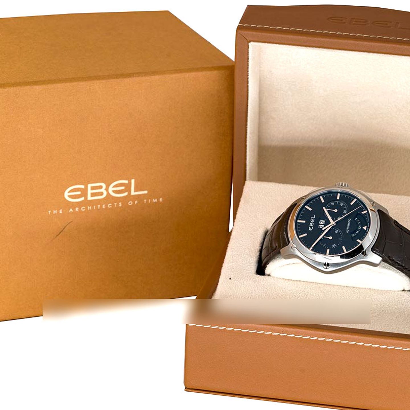 Ebel Classic Hexagon E9305F71 (Onbekend (willekeurig serienummer)) - Zwart wijzerplaat 48mm Staal (5/5)