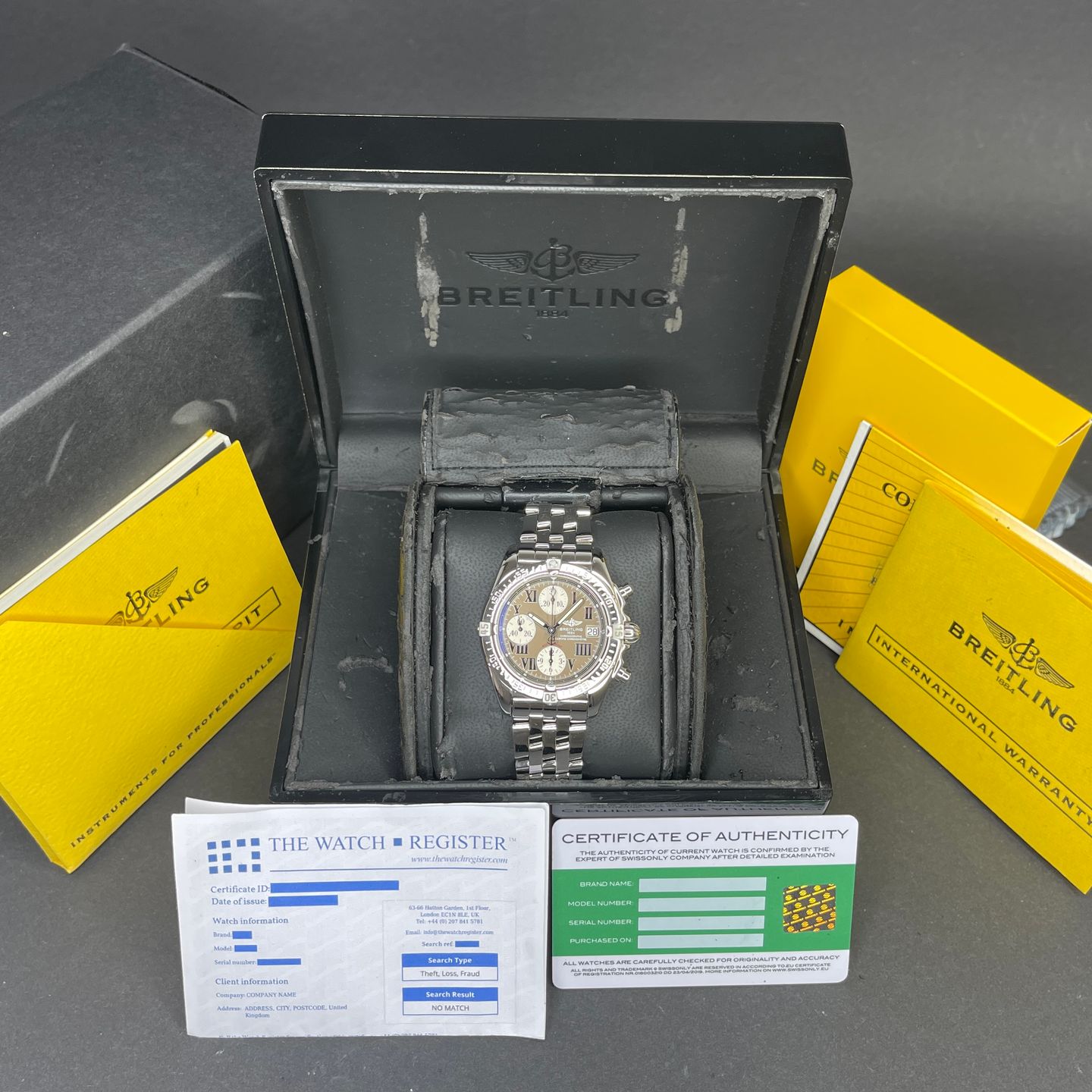 Breitling Chrono Cockpit A13358 (Unknown (random serial)) - Bronze dial 39 mm Steel case (3/8)