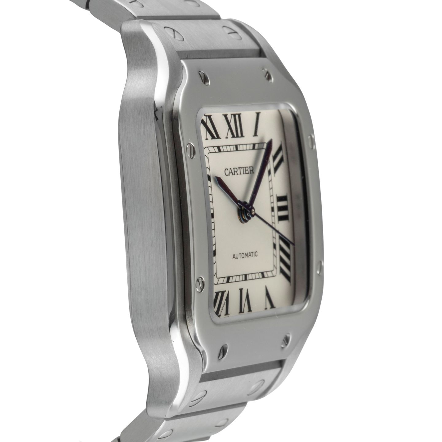 Cartier Santos WSSA0010 (Onbekend (willekeurig serienummer)) - Zilver wijzerplaat 35mm Staal (7/8)
