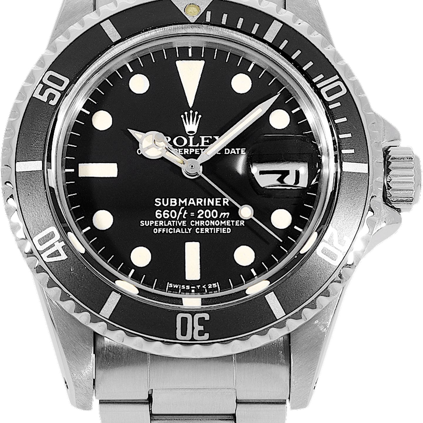 Rolex Submariner Date 1680 (1976) - Zwart wijzerplaat 40mm Staal (2/5)
