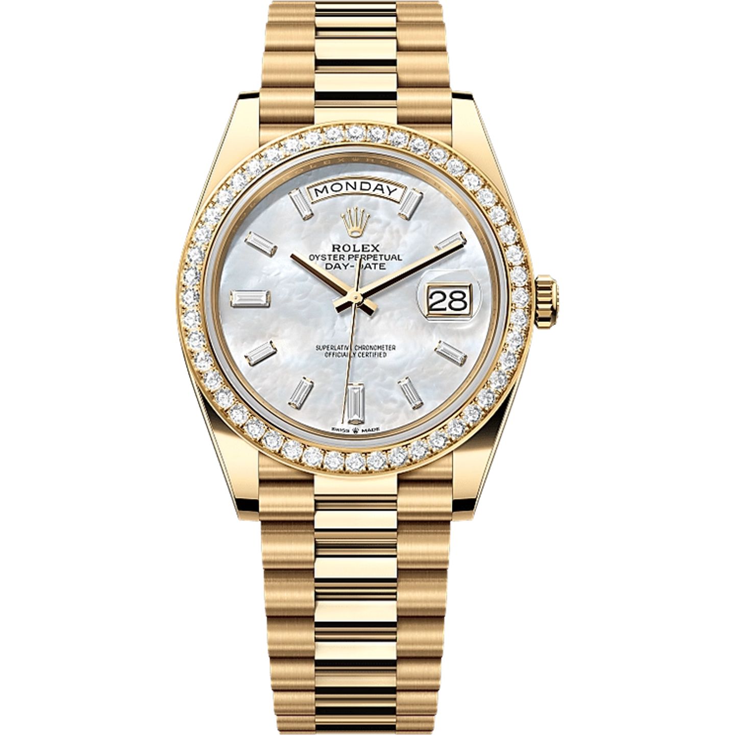 Rolex Day-Date 40 228348RBR (2025) - Wit wijzerplaat 40mm Geelgoud (1/1)