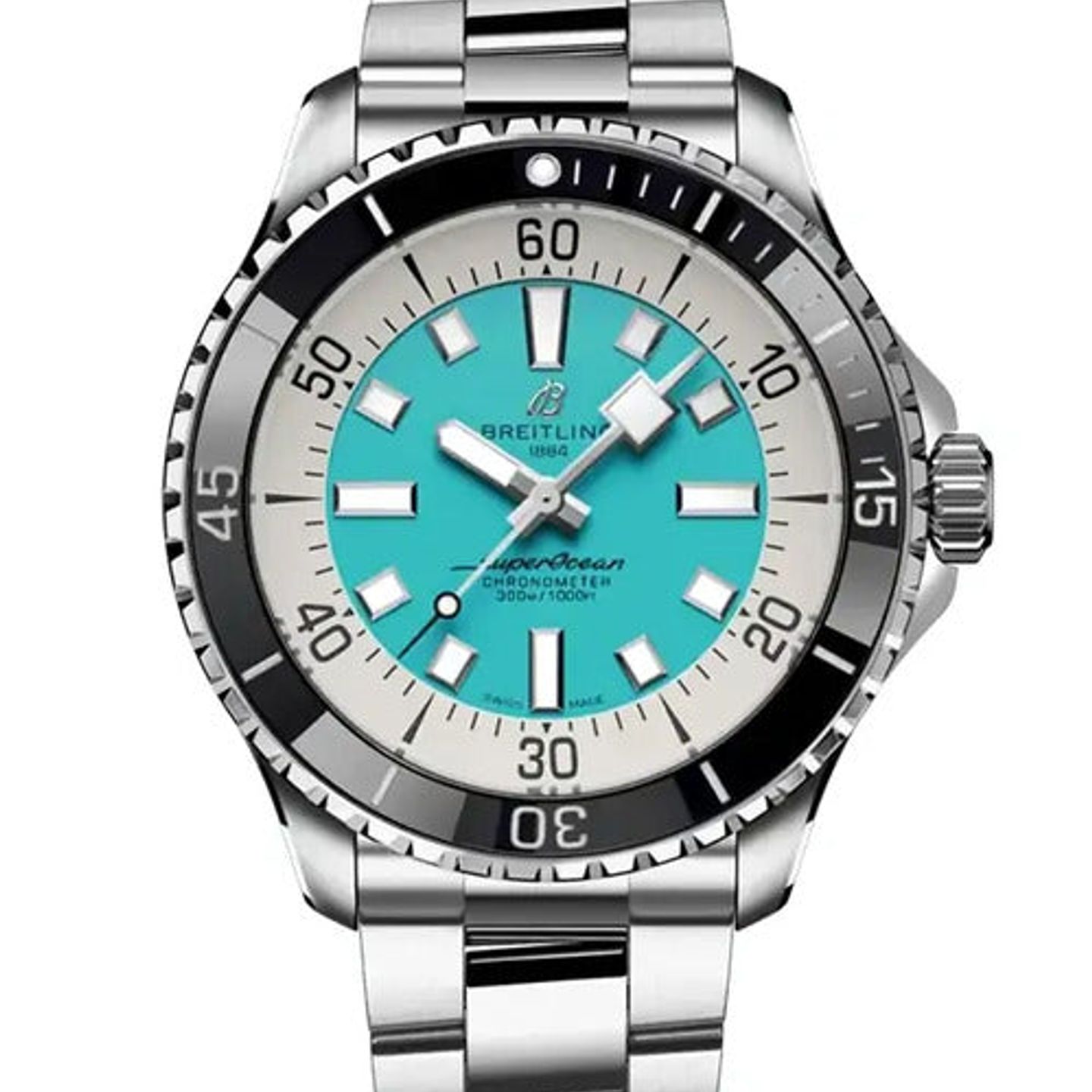 Breitling Superocean 44 A17376211L2A1 (2025) - Turquoise dial 44 mm Steel case (1/1)