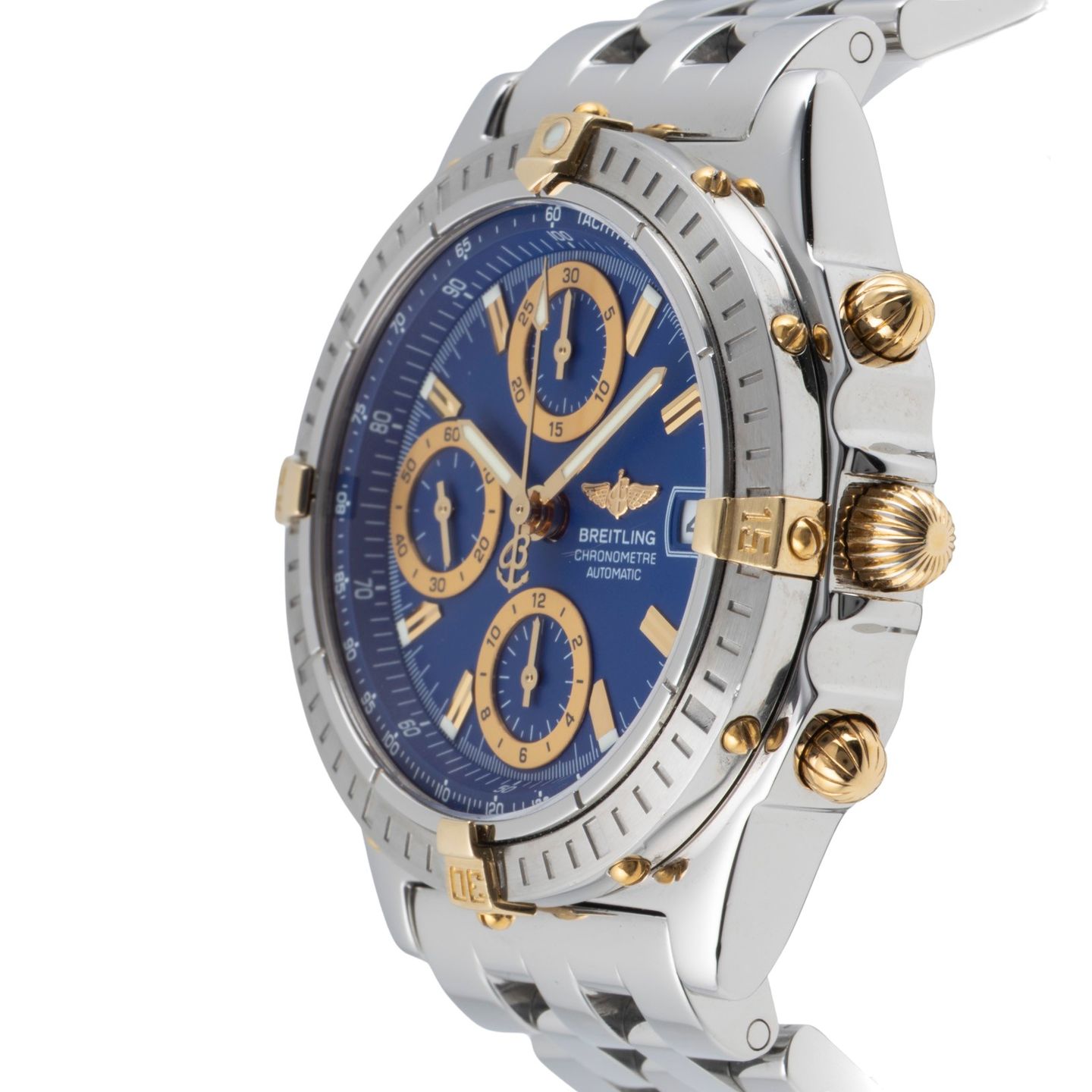Breitling Chronomat B13352 (2000) - Blauw wijzerplaat 39mm Staal (6/8)
