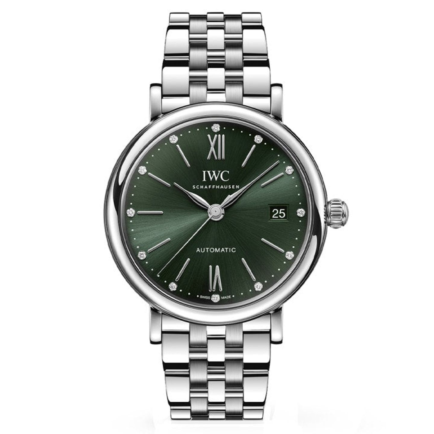 IWC Portofino Automatic IW458602 (2025) - Groen wijzerplaat 37mm Staal (1/1)