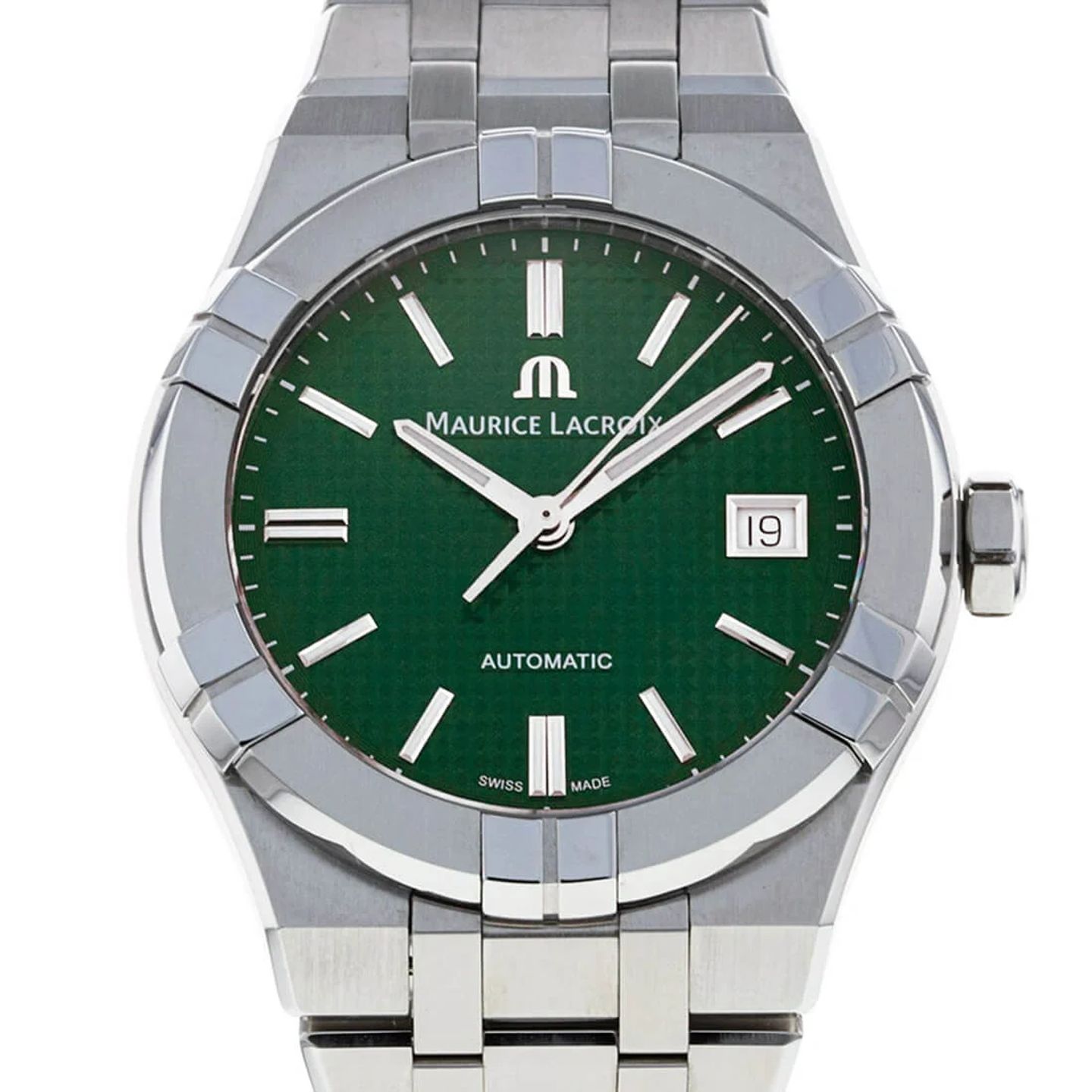 Maurice Lacroix Aikon AI6007-SS002-630-1 (2023) - Green dial 39 mm Steel case (2/3)