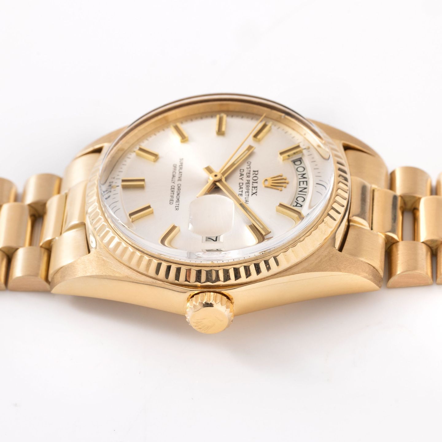 Rolex Day-Date 1803 (1972) - Silver dial 36 mm Yellow Gold case (4/7)