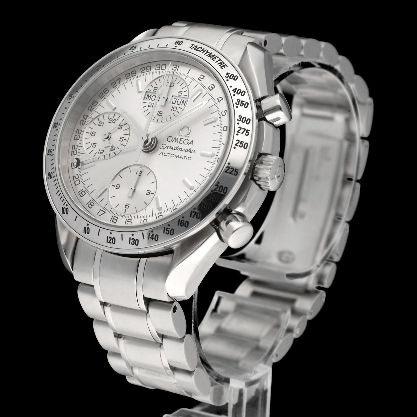 Omega Speedmaster Day Date 3523.30.00 (2006) - Silver dial 39 mm Steel case (5/8)