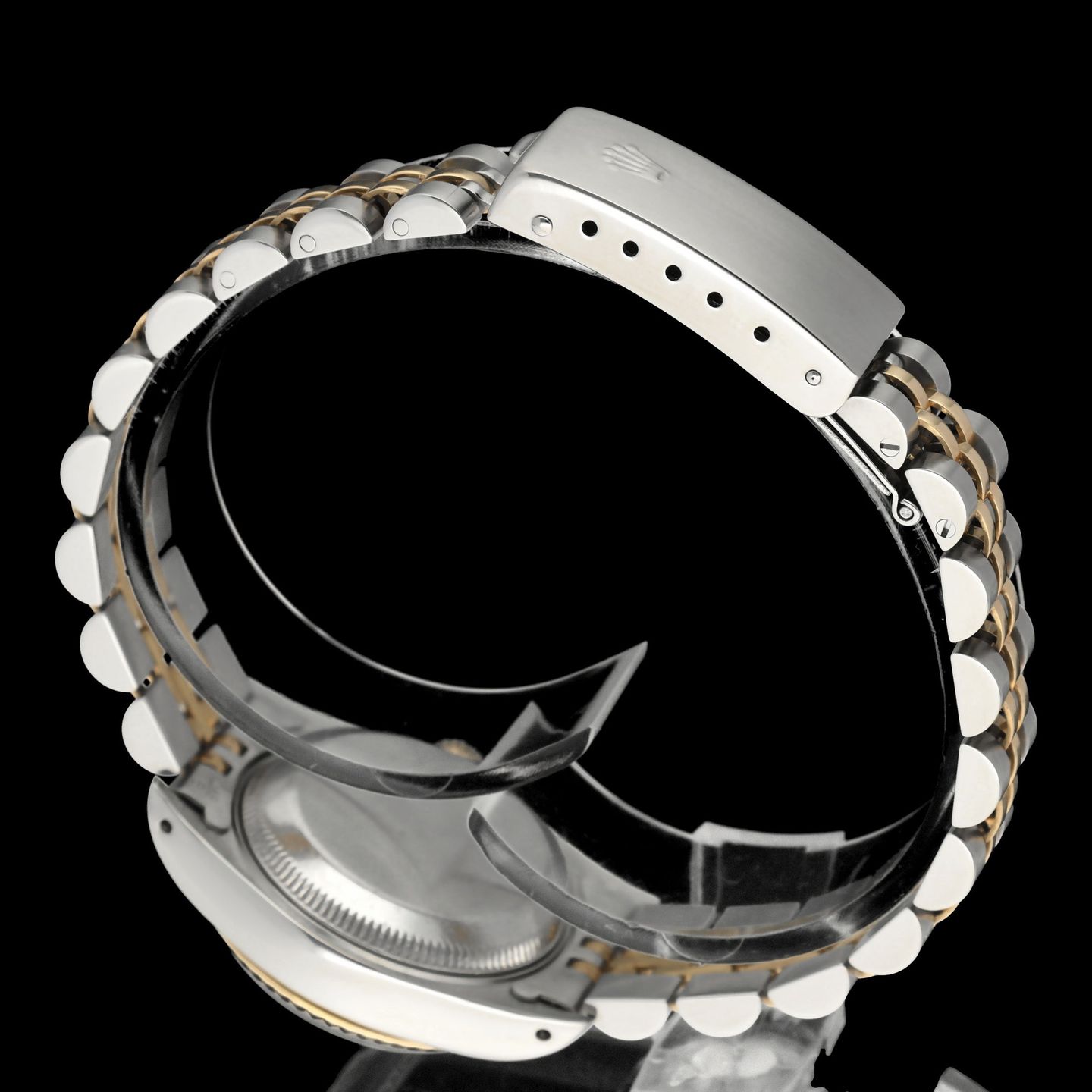 Rolex Lady-Datejust 69173 (1991) - White dial 26 mm Gold/Steel case (7/8)