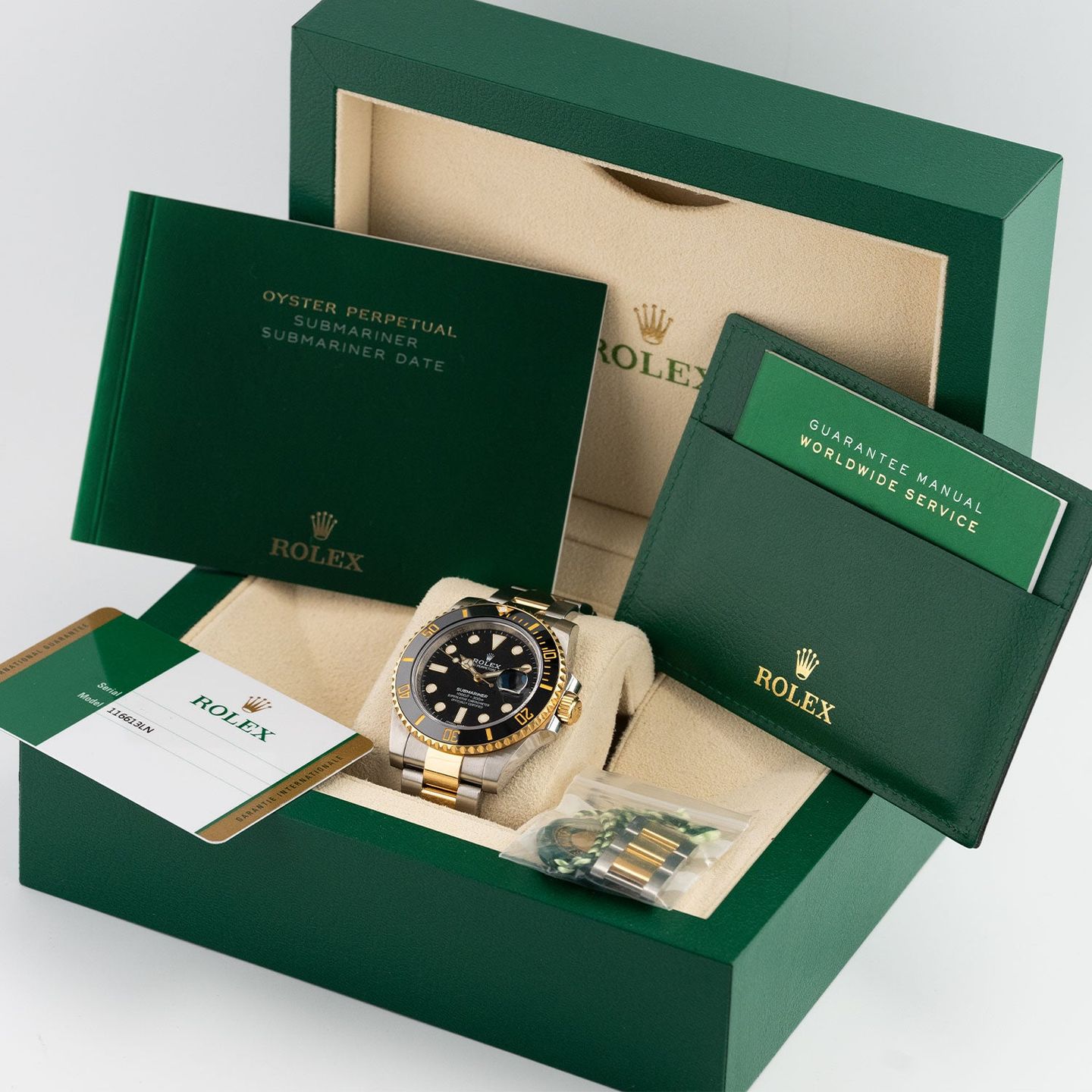 Rolex Submariner Date 116613LN (2020) - Zwart wijzerplaat 40mm Goud/Staal (5/5)