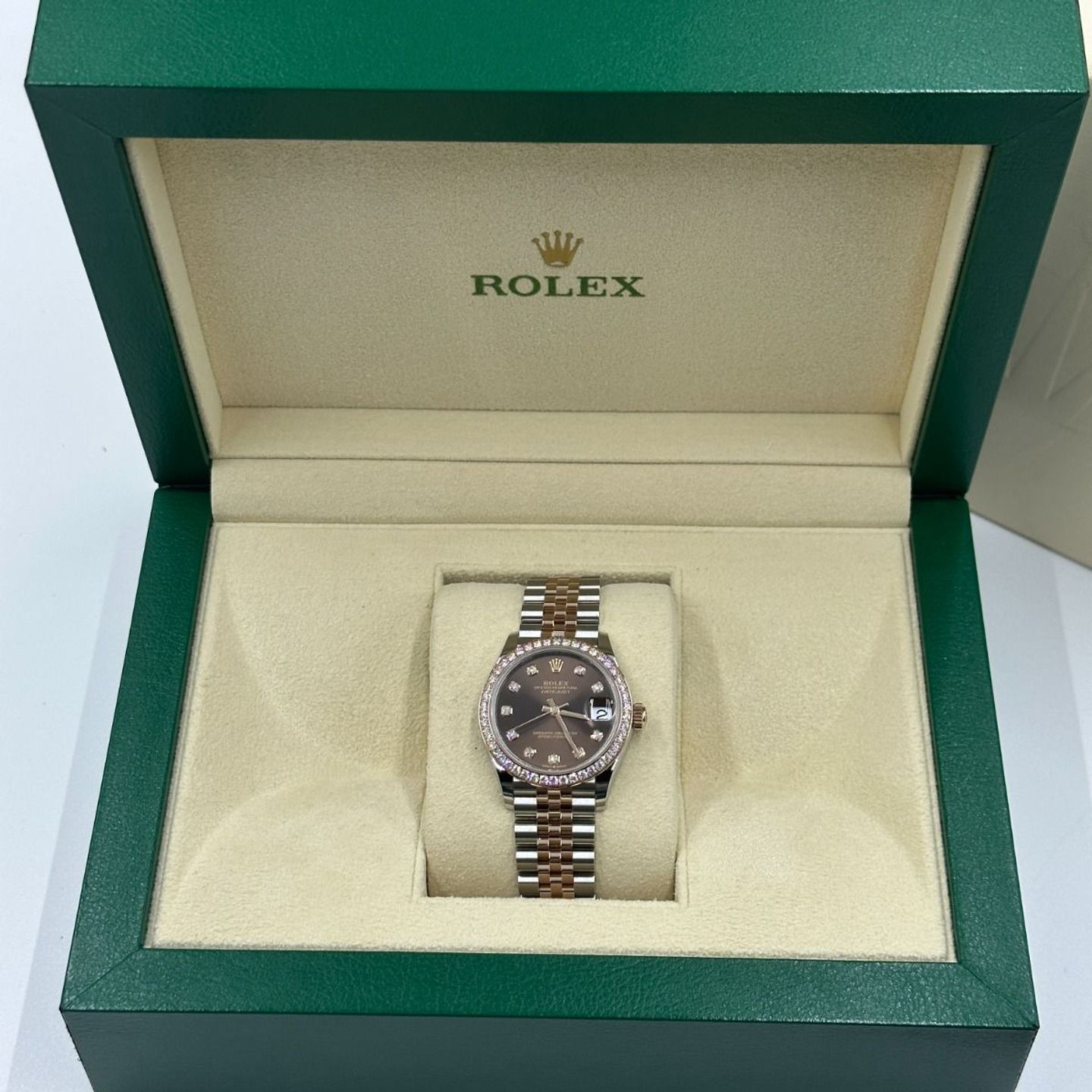 Rolex Datejust 31 278381RBR (2024) - Bruin wijzerplaat 31mm Staal (4/8)